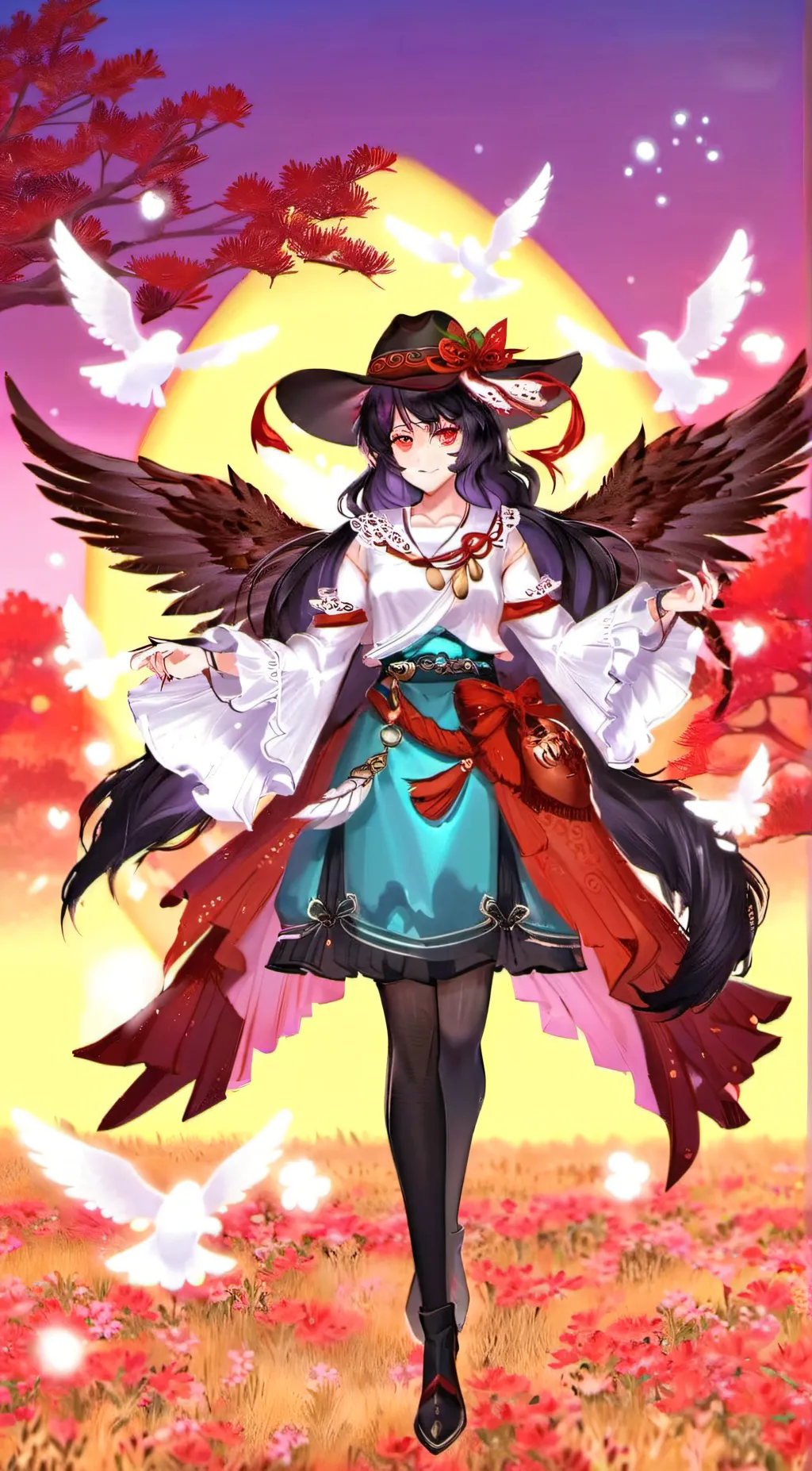 ai character: Saki Kurokoma background