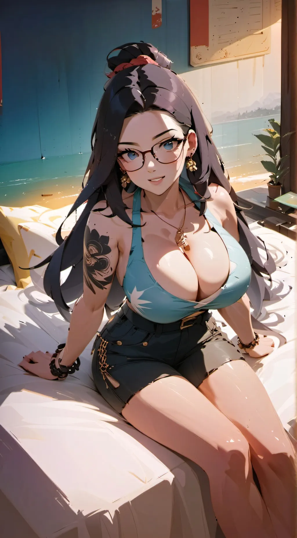 ai character: Lea background