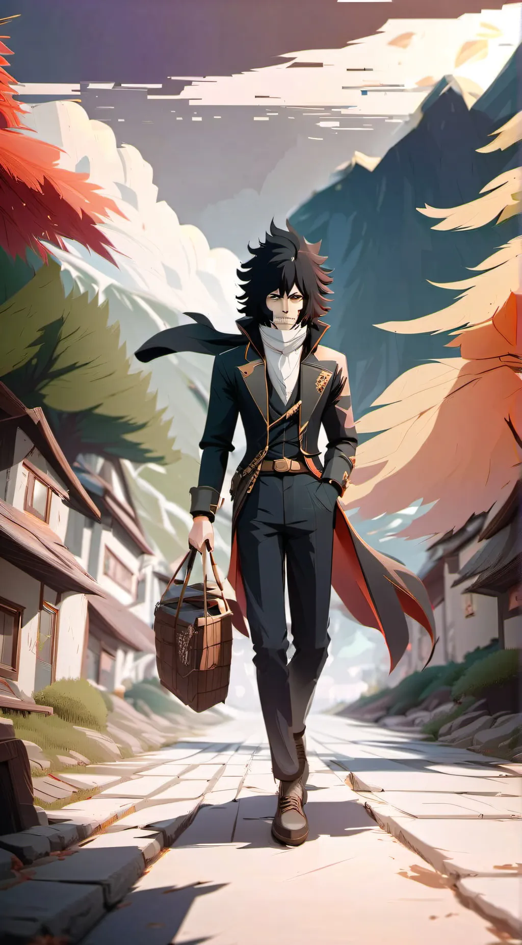 ai character: aizawa and mic background