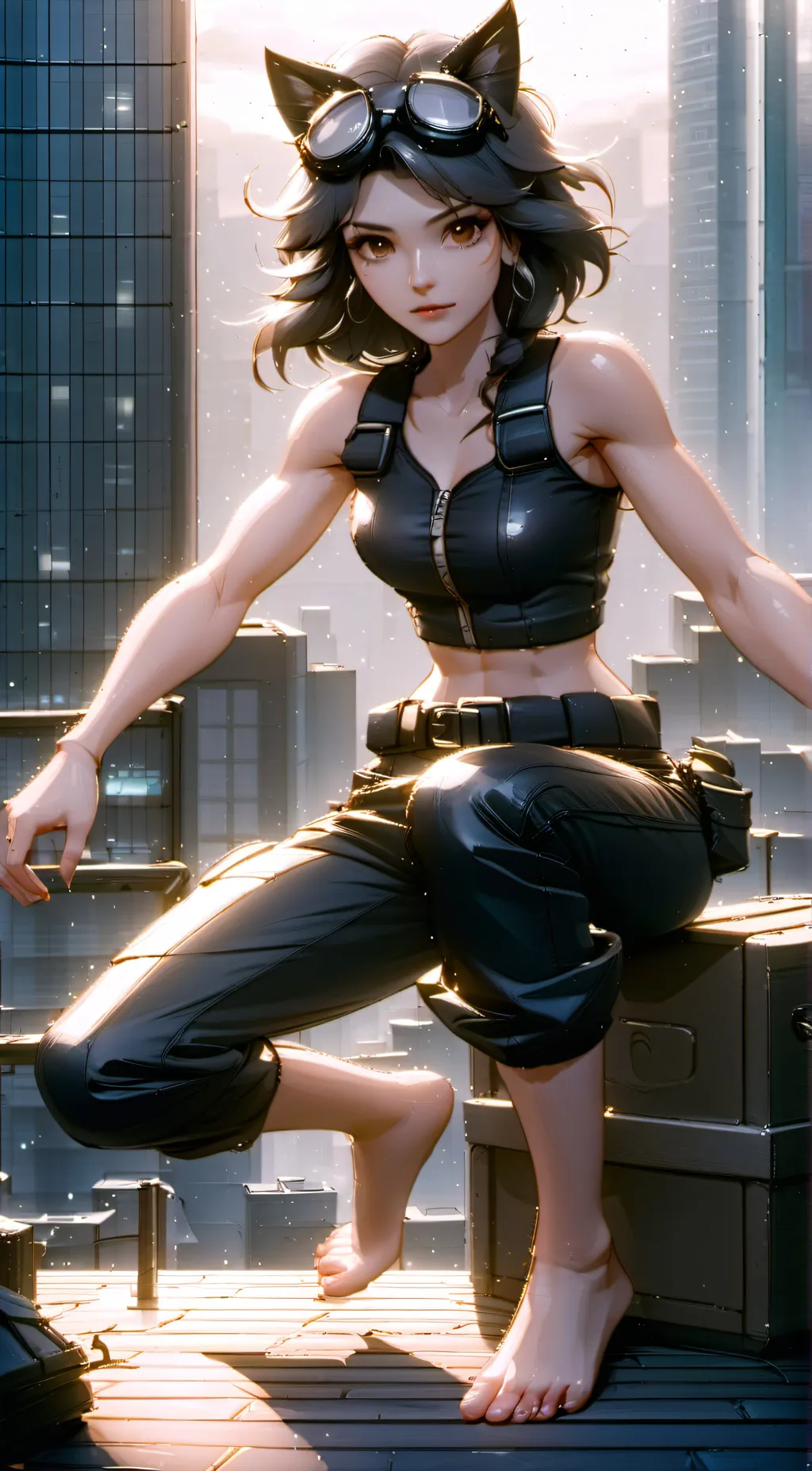 ai character: CATWOMAN (GSC) background