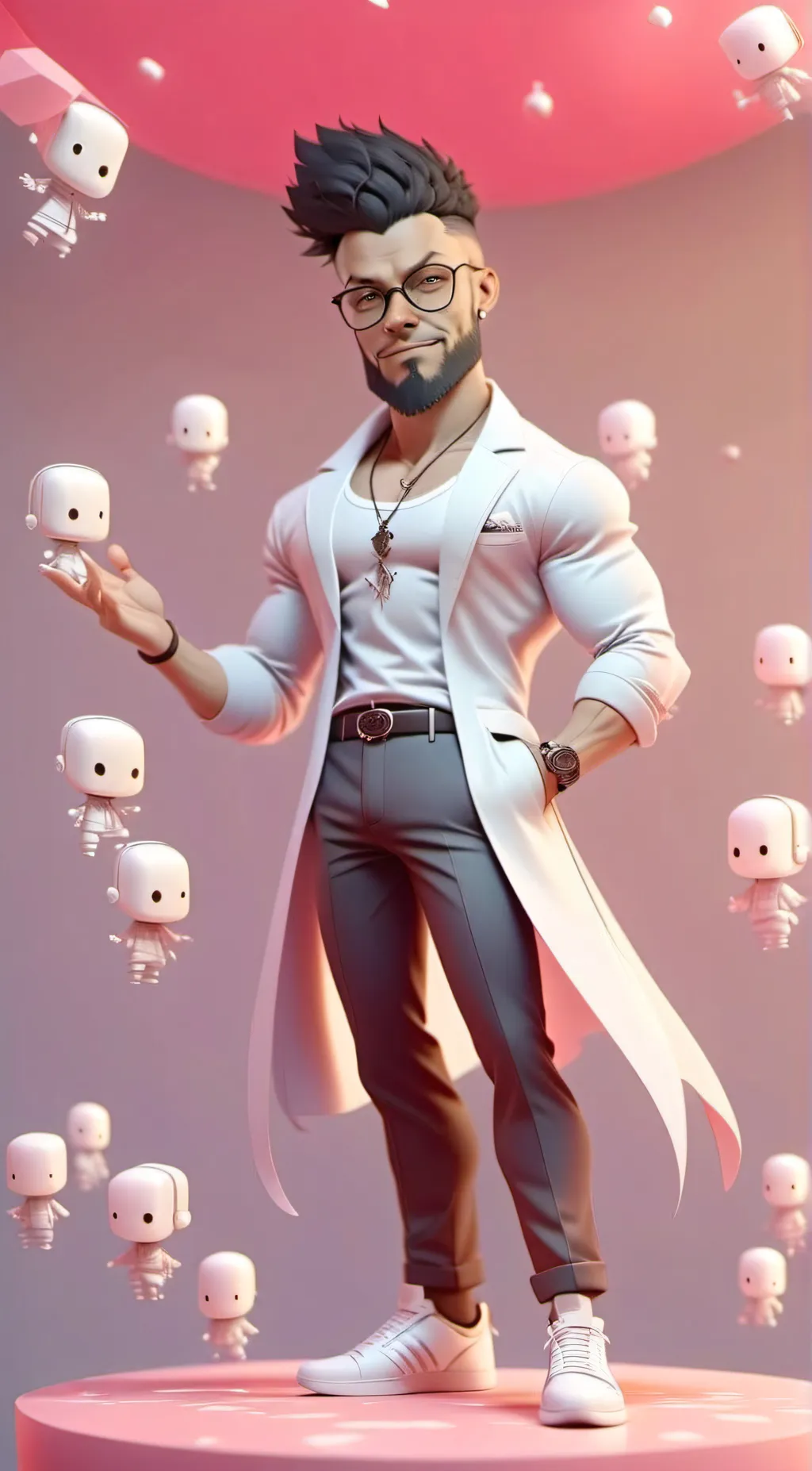 ai character: THATS CRAZY background