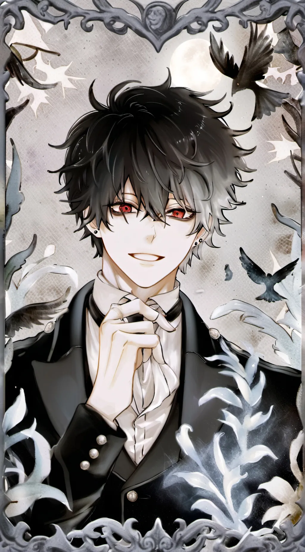 ai character: Dabi🥴❤️‍🔥 background
