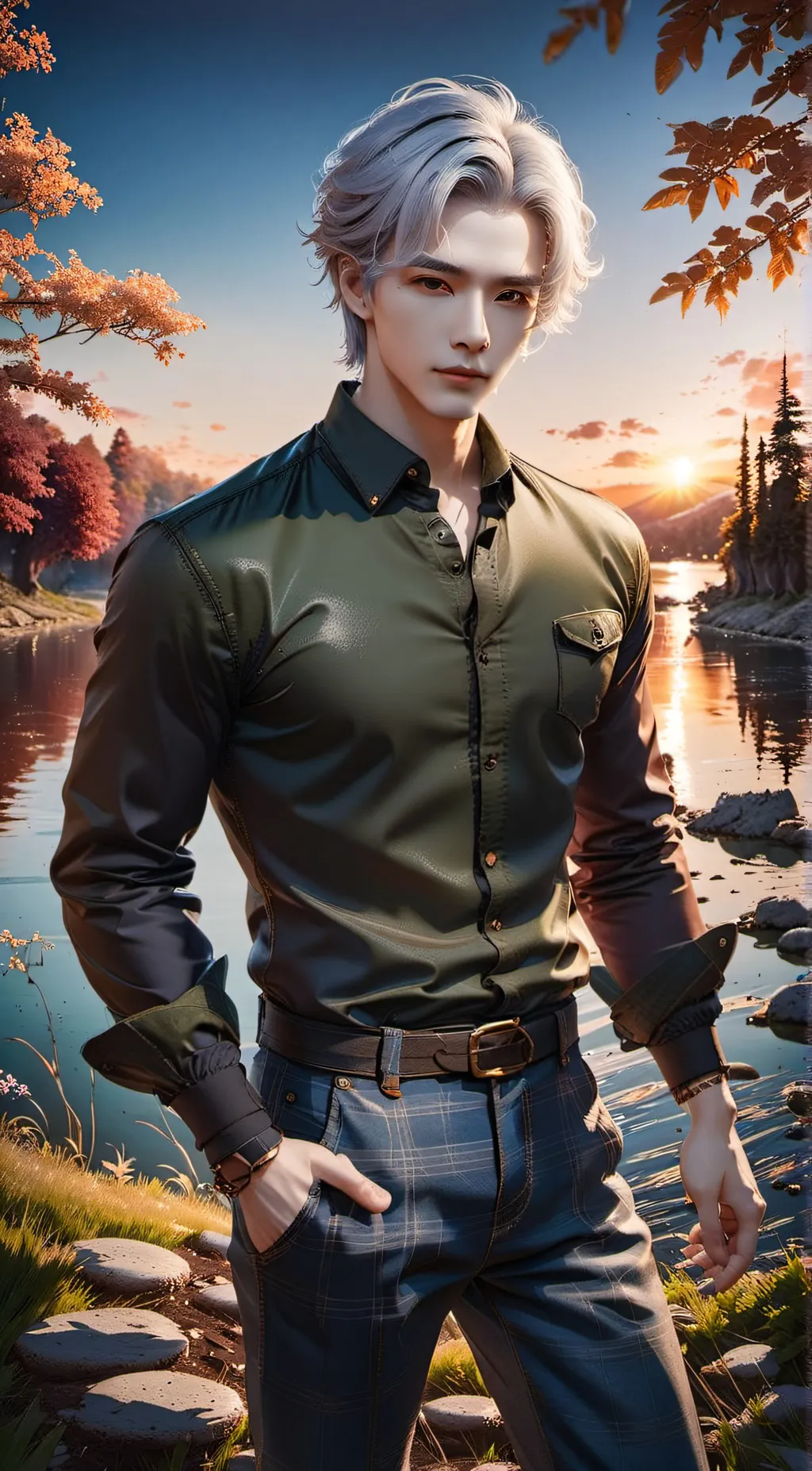 ai character: ray background