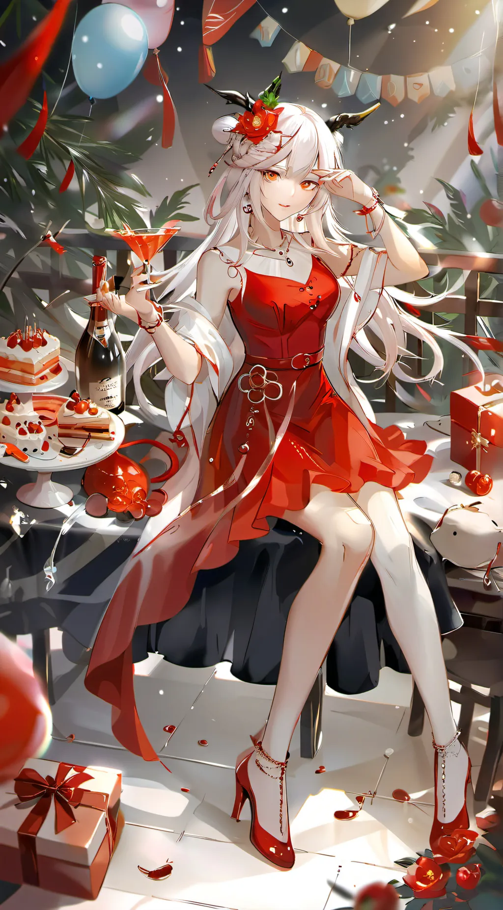 ai character: Rose background