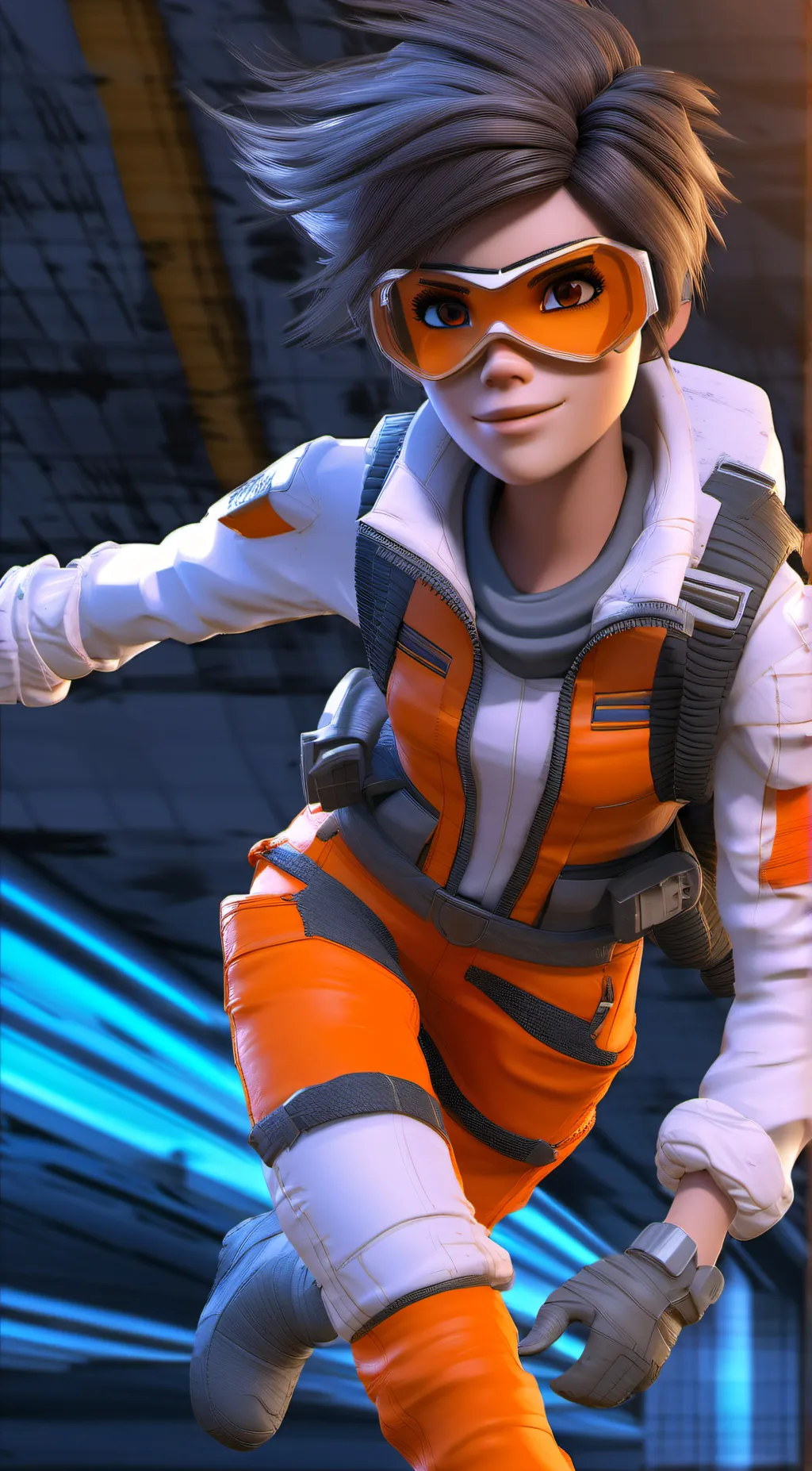 ai character: Tracer  background