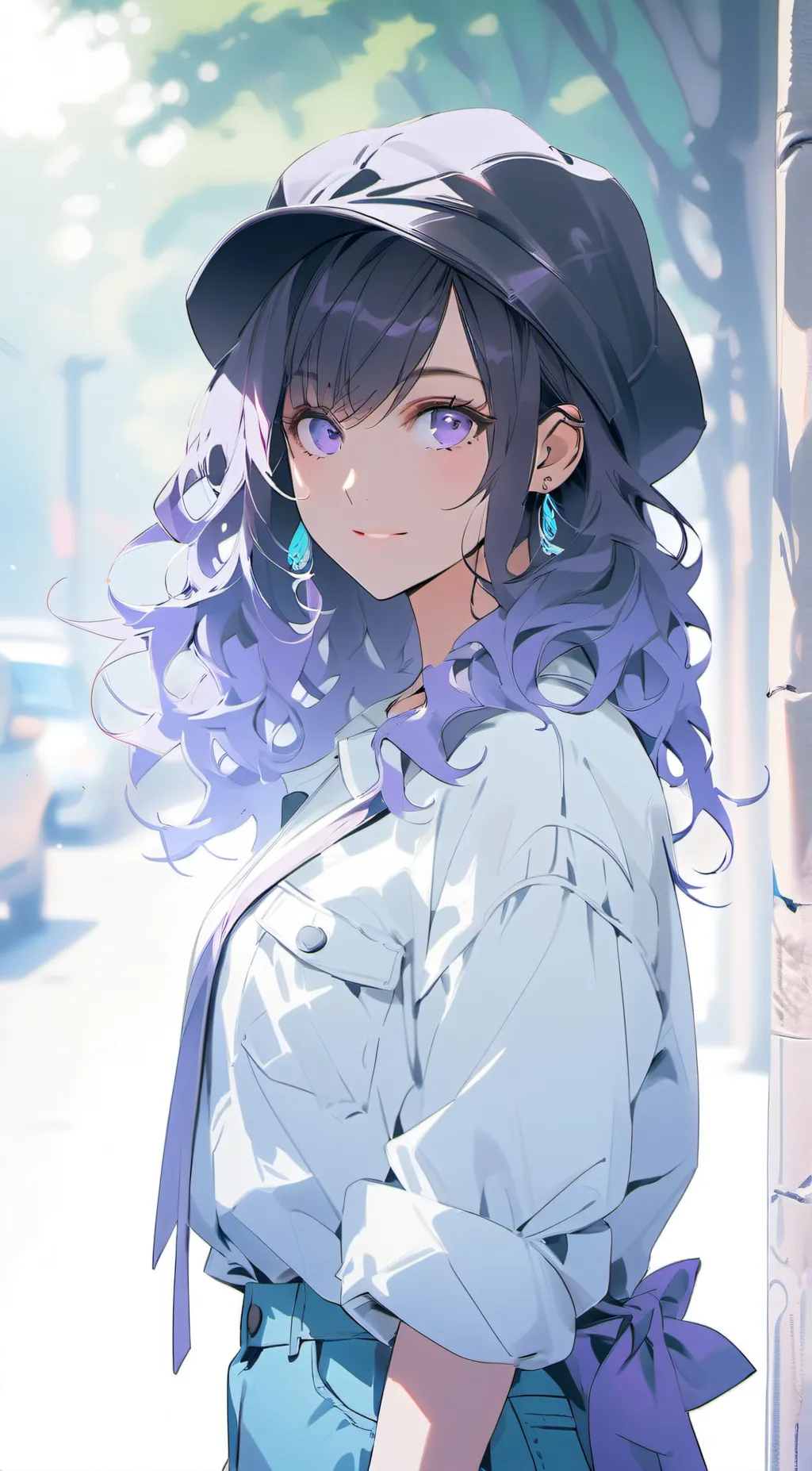 ai character: Amethyst background