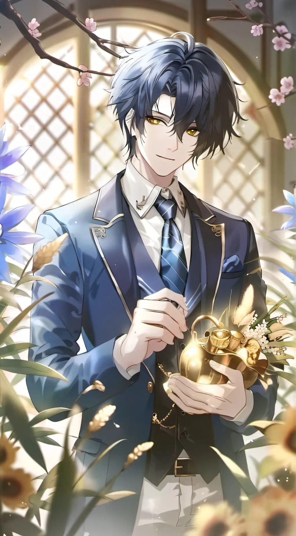 ai character: Christopher/Ein background
