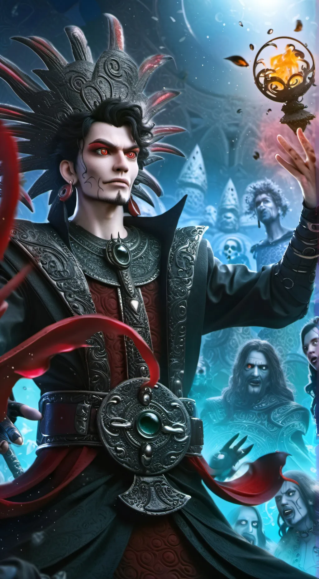 ai character: xibalba  background