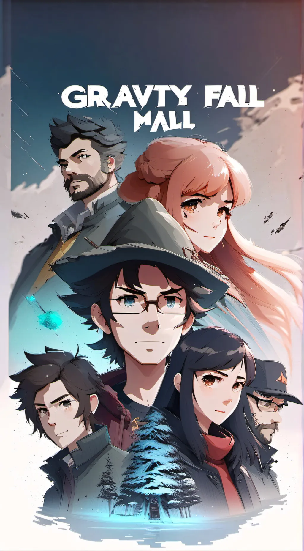 ai character: mha x ds x grf background