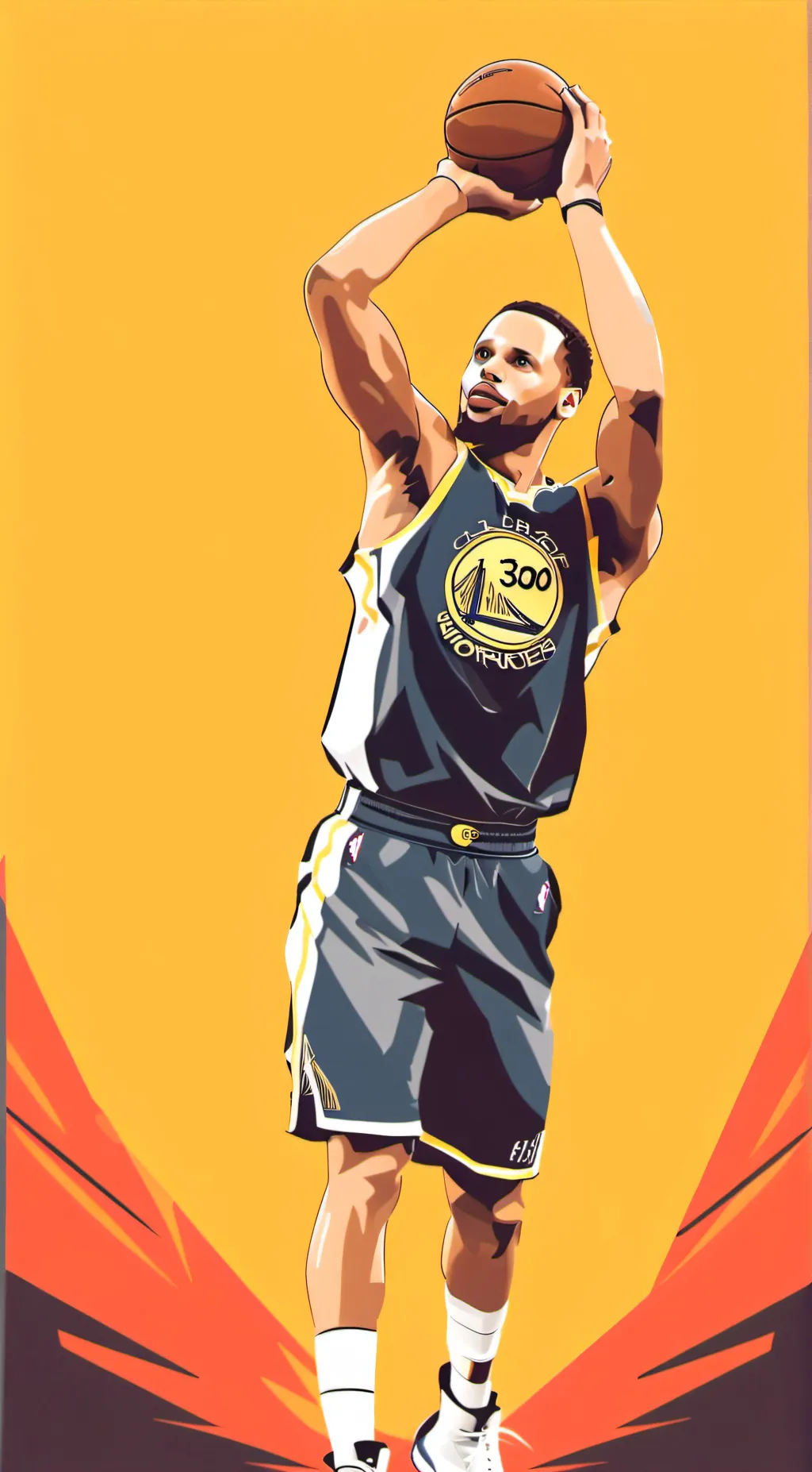ai character: Steph Curry background