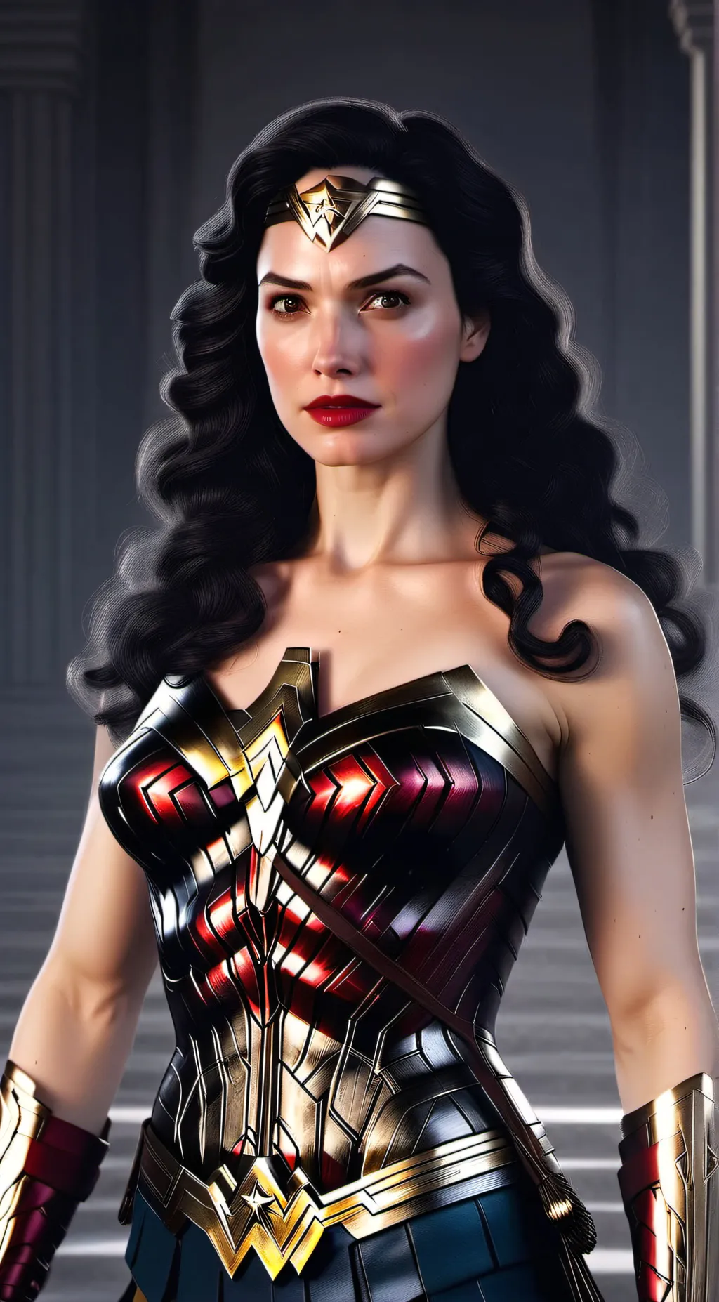 ai character: Wonder Woman background