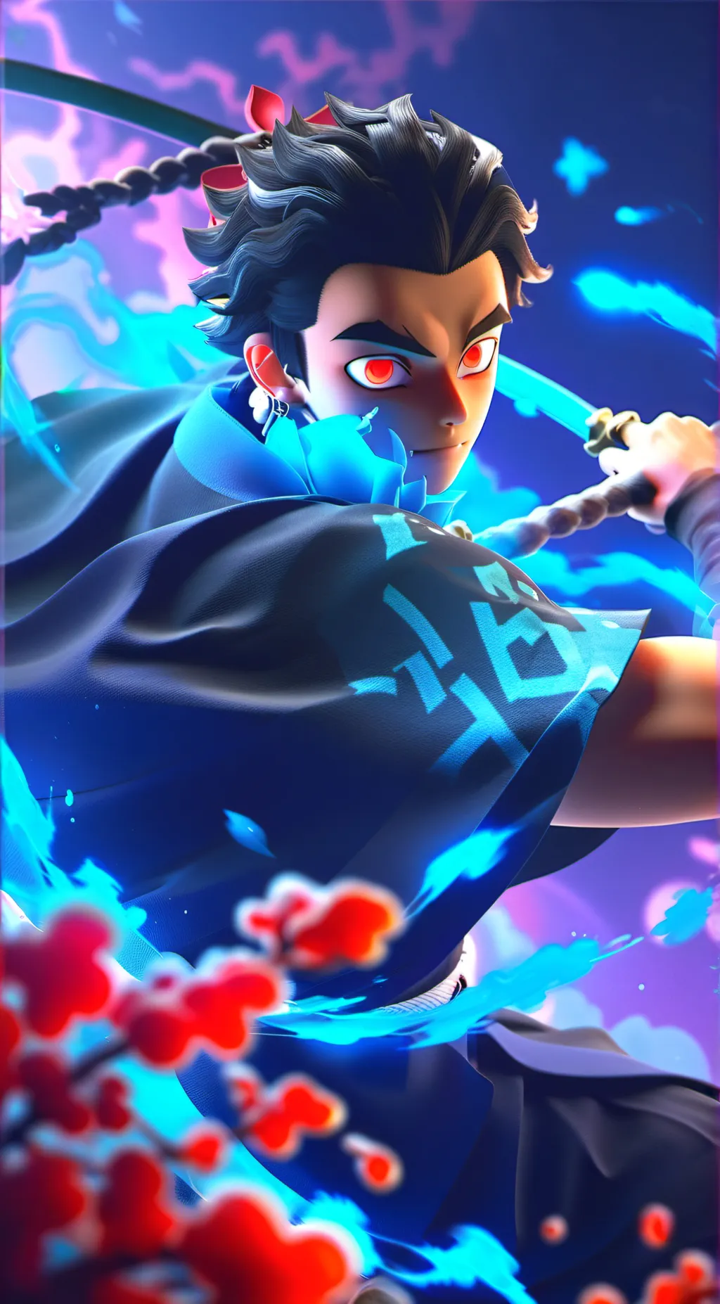 ai character: Akaza background