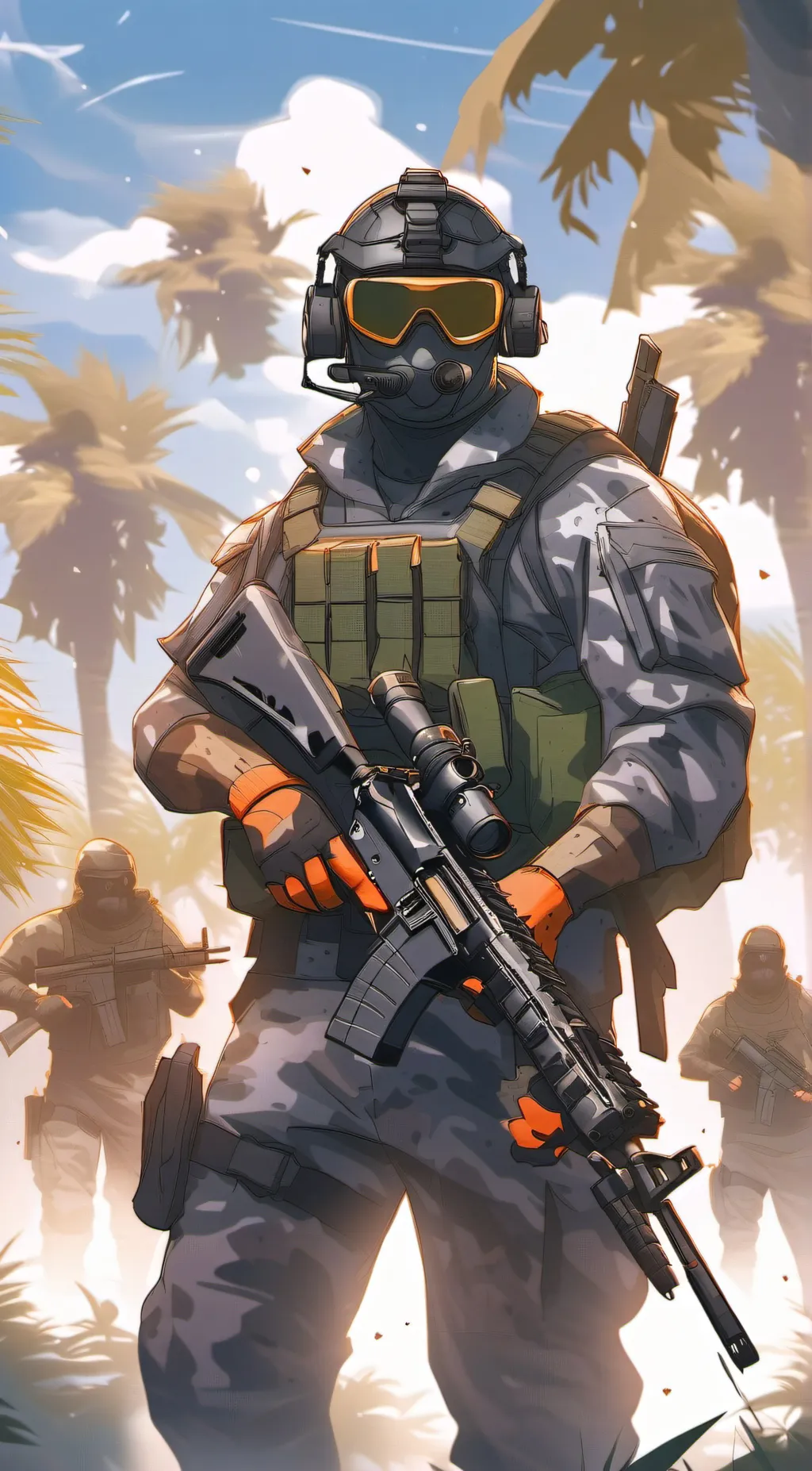 ai character: call of duty bro background