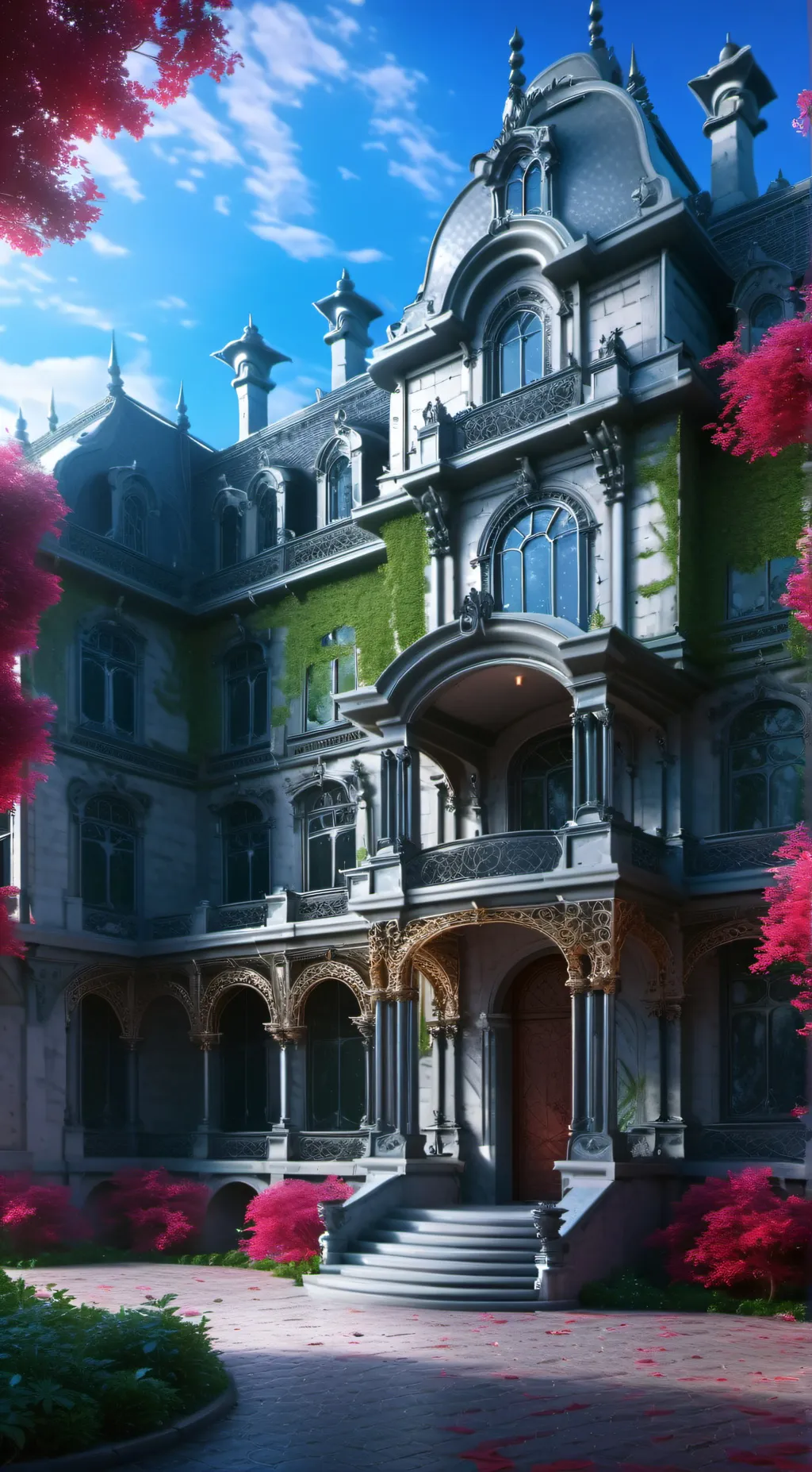 ai character: Angel house 3.0 background