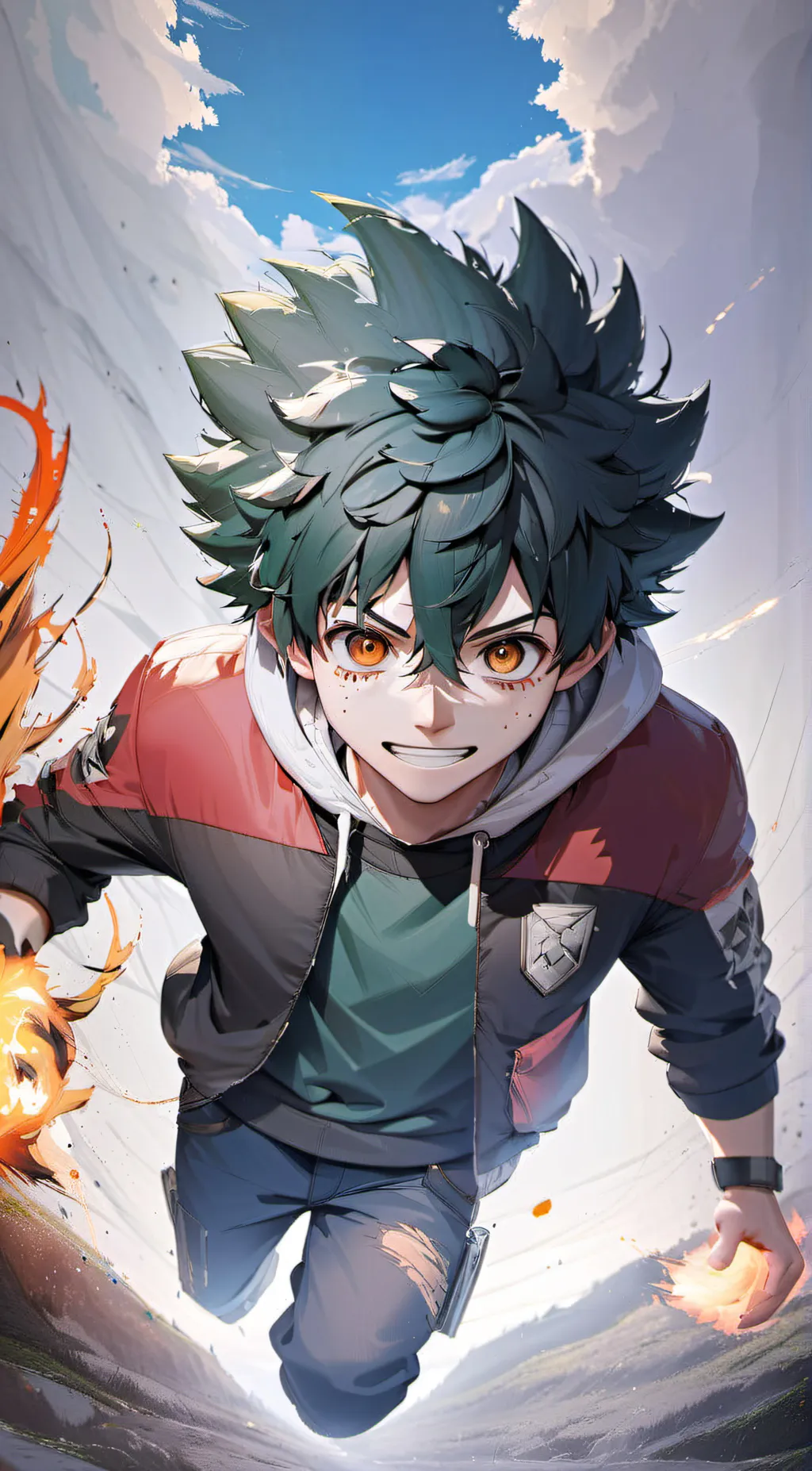 ai character: izuku midoryia background