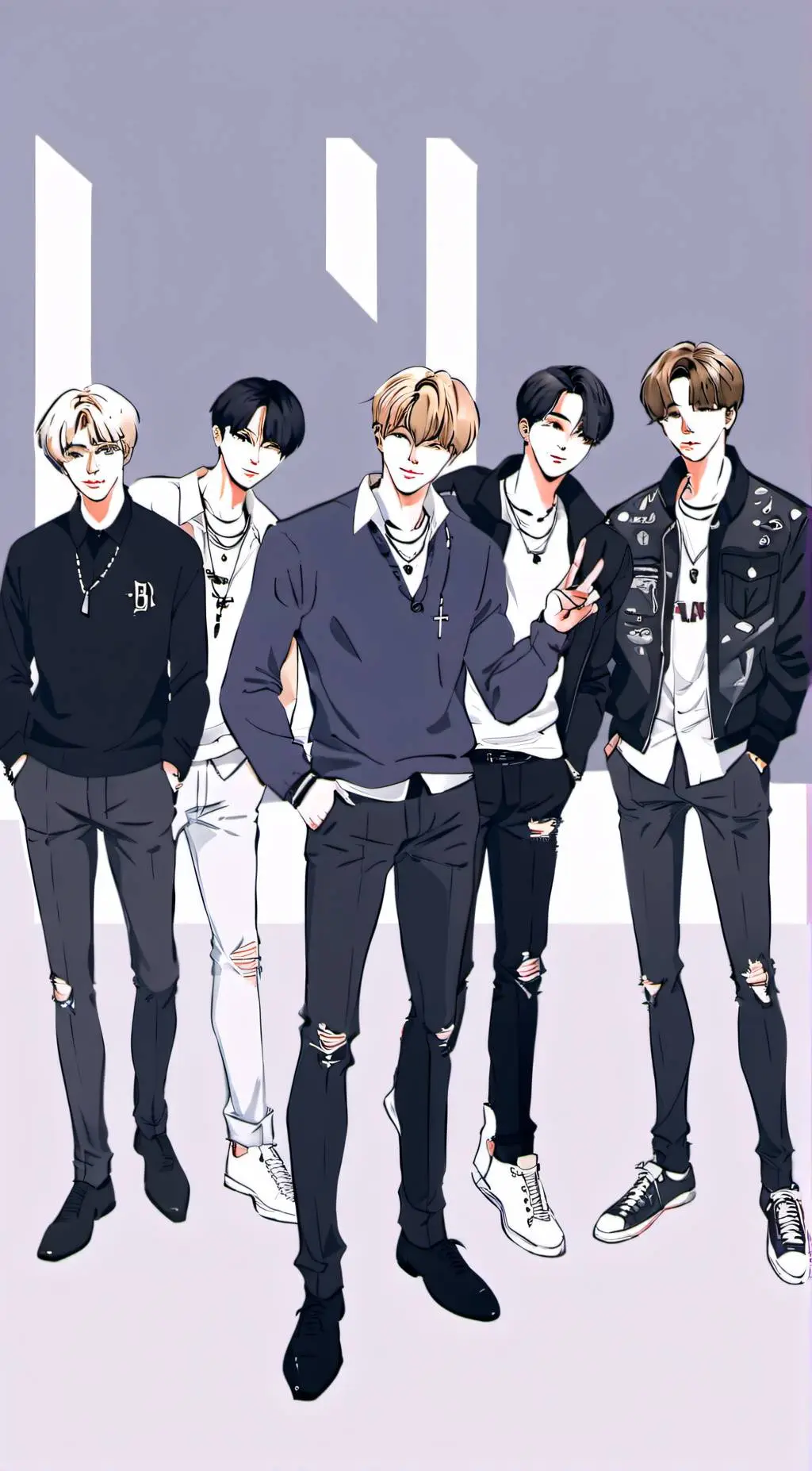 ai character: BTS background