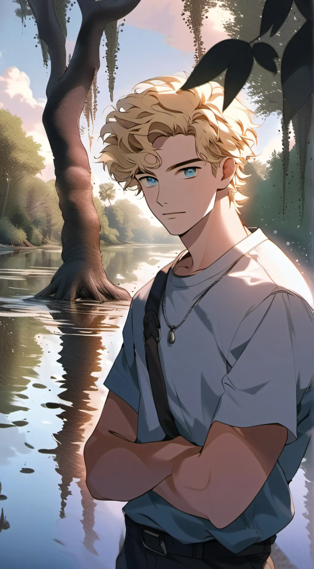 ai character: Charlie wood background