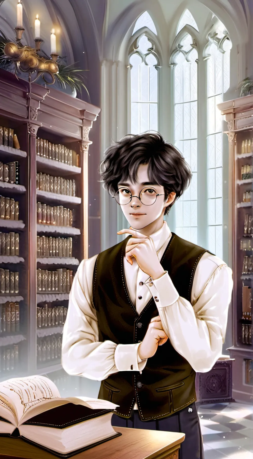 ai character: harry potter background