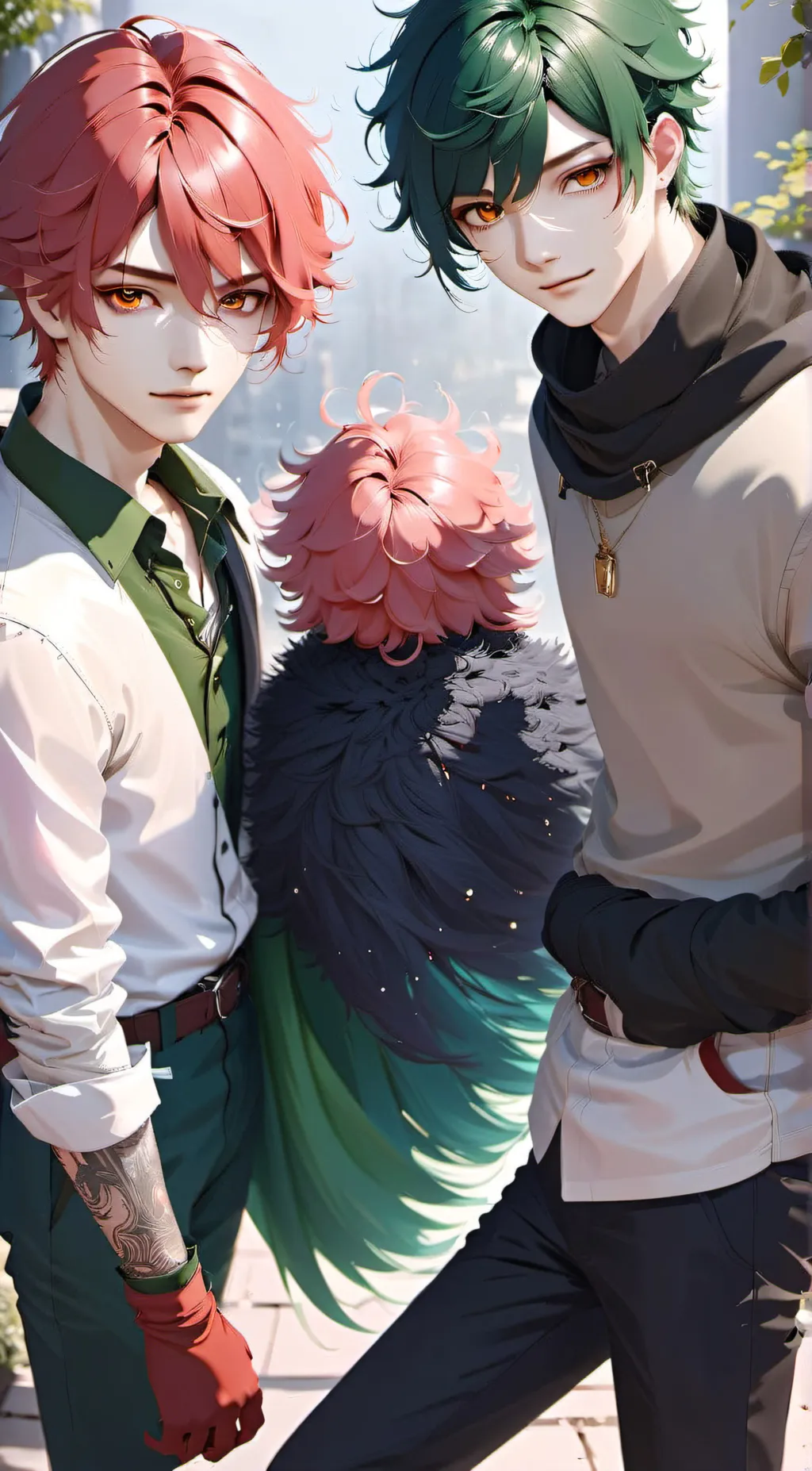 ai character: jjk x mha background
