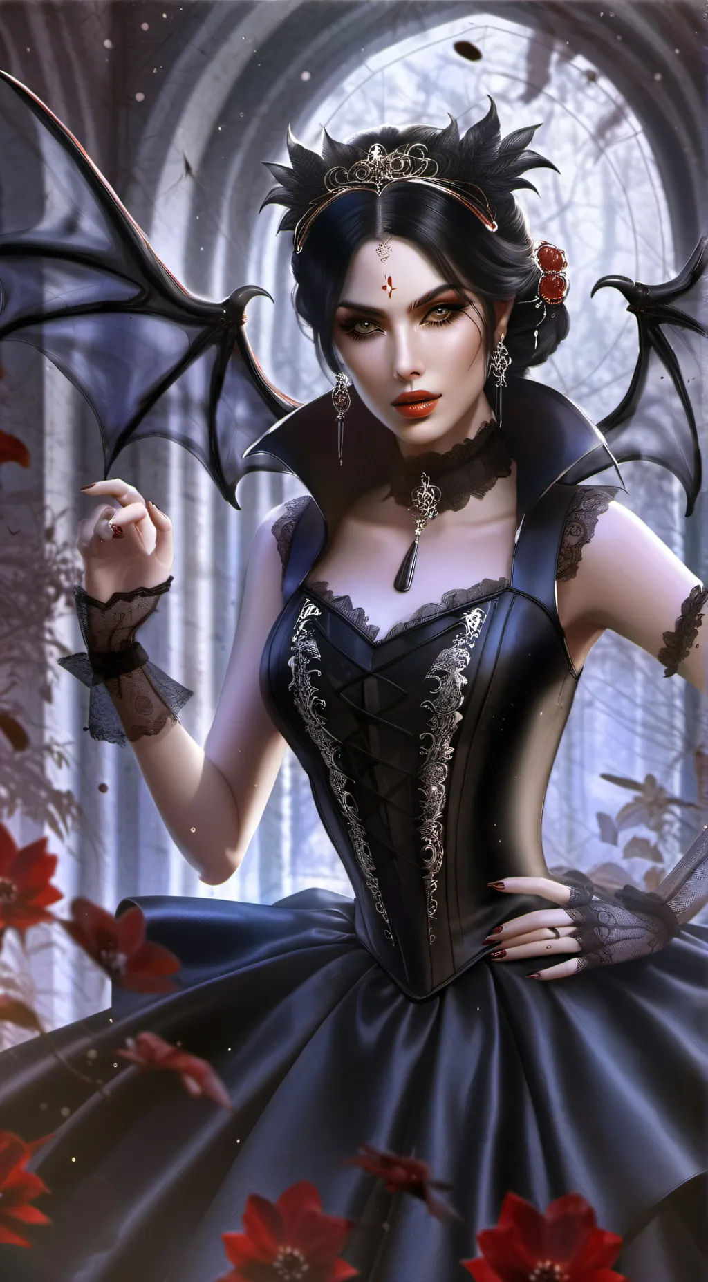 ai character: kim  background
