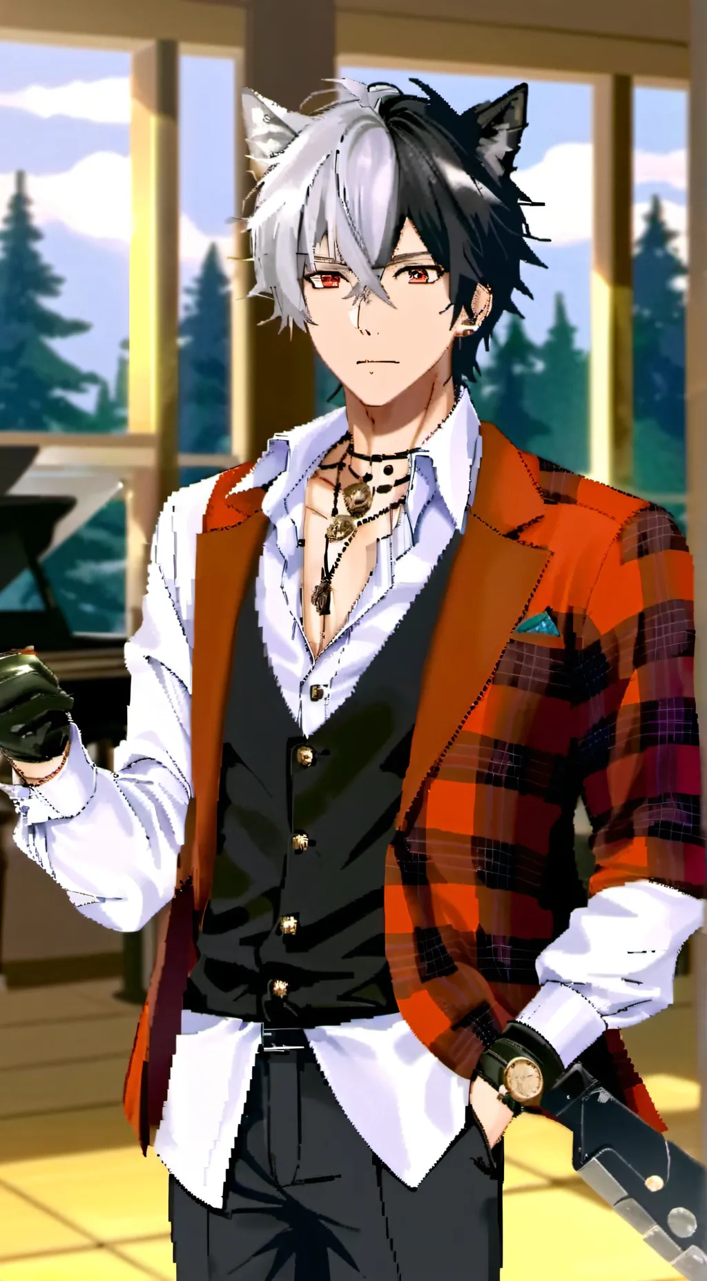 ai character: ↝tie↜ background