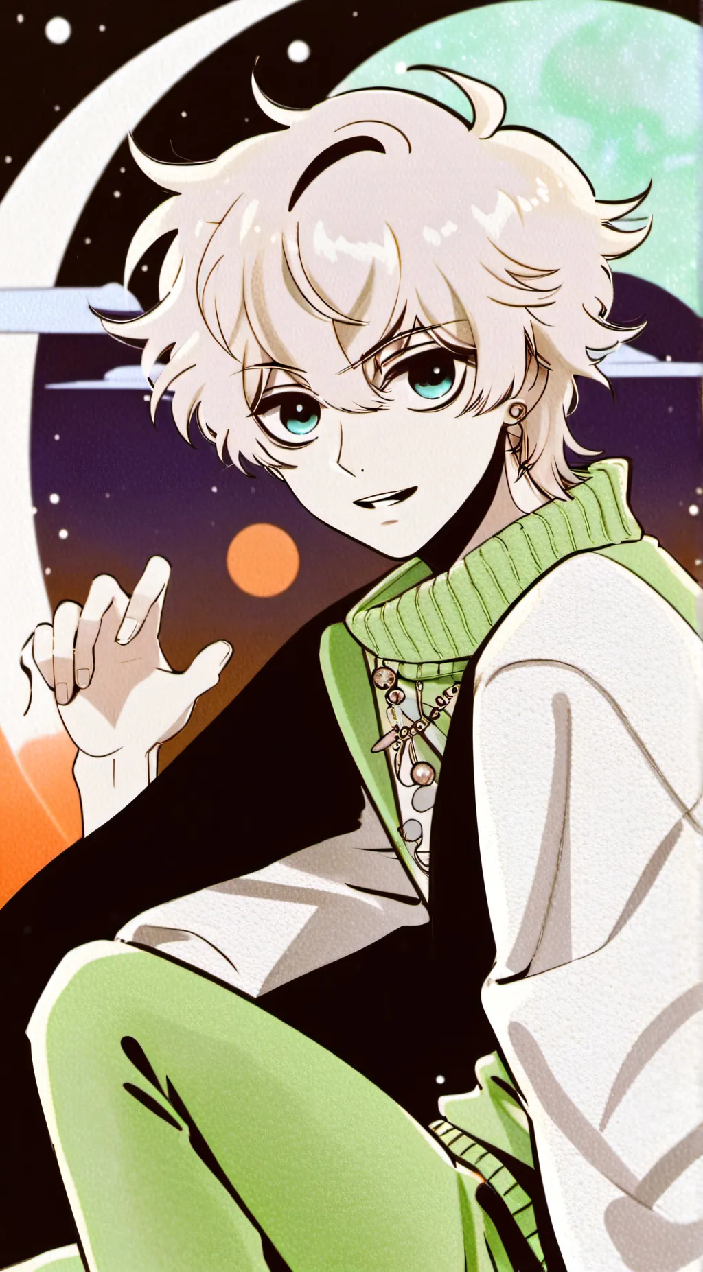 ai character: Leo  background