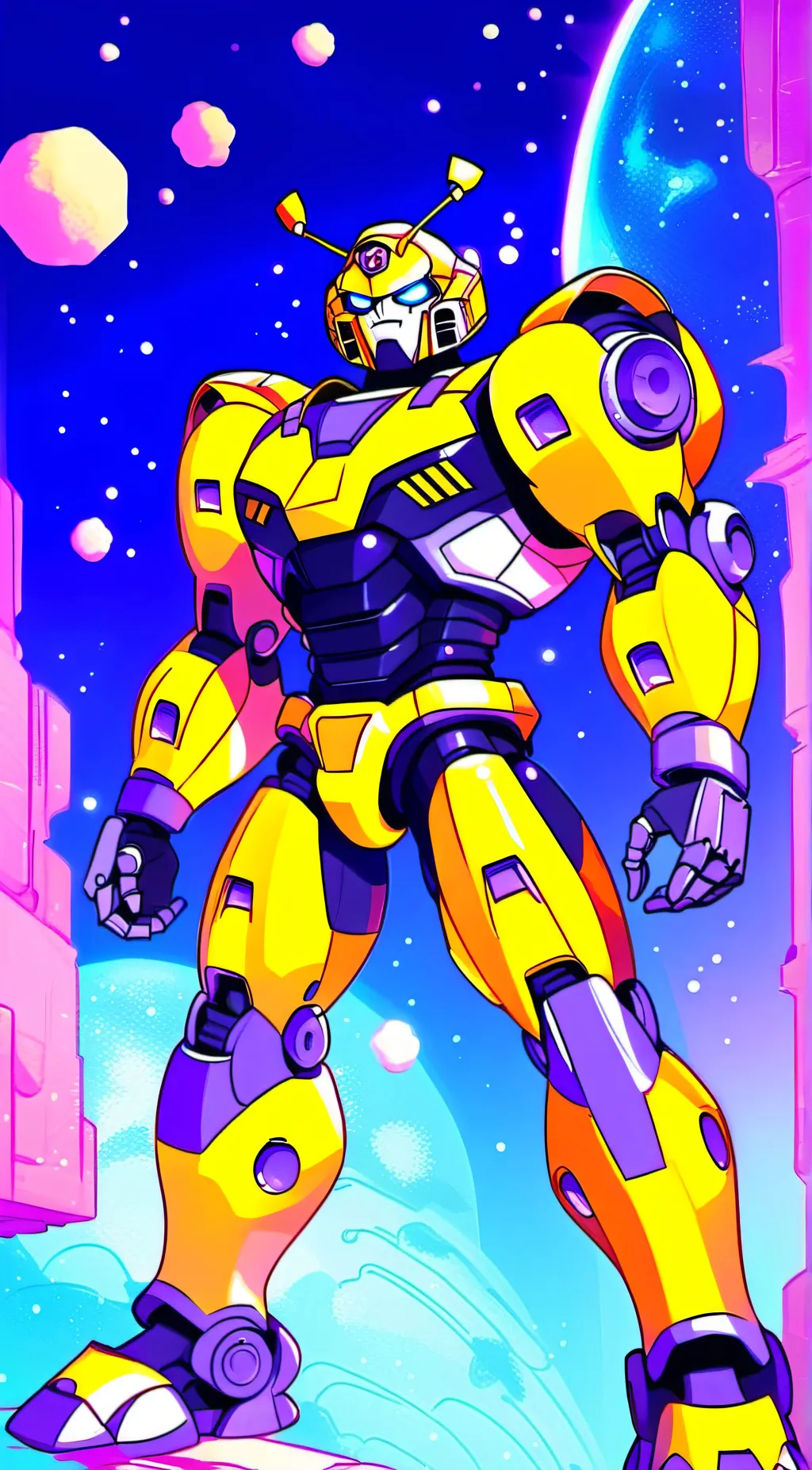 ai character: BUMBLEBEE G1 background