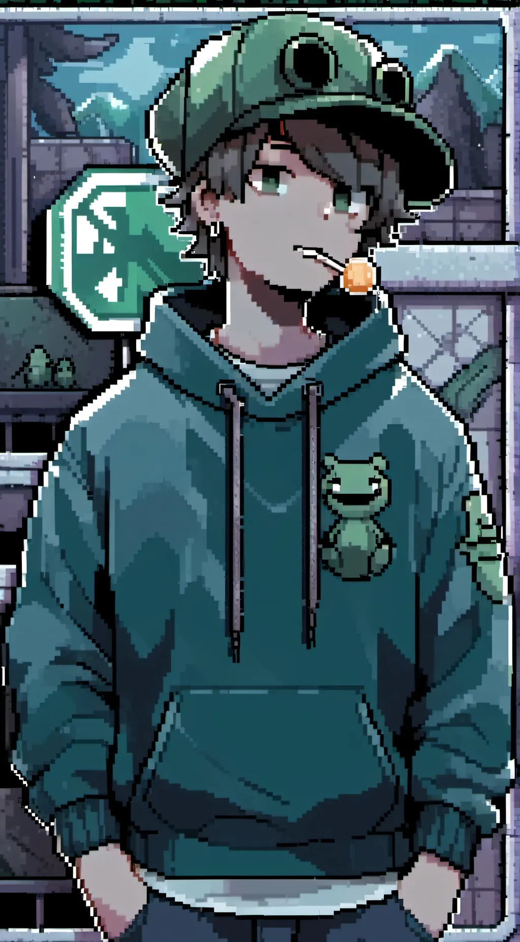 ai character: Leon background