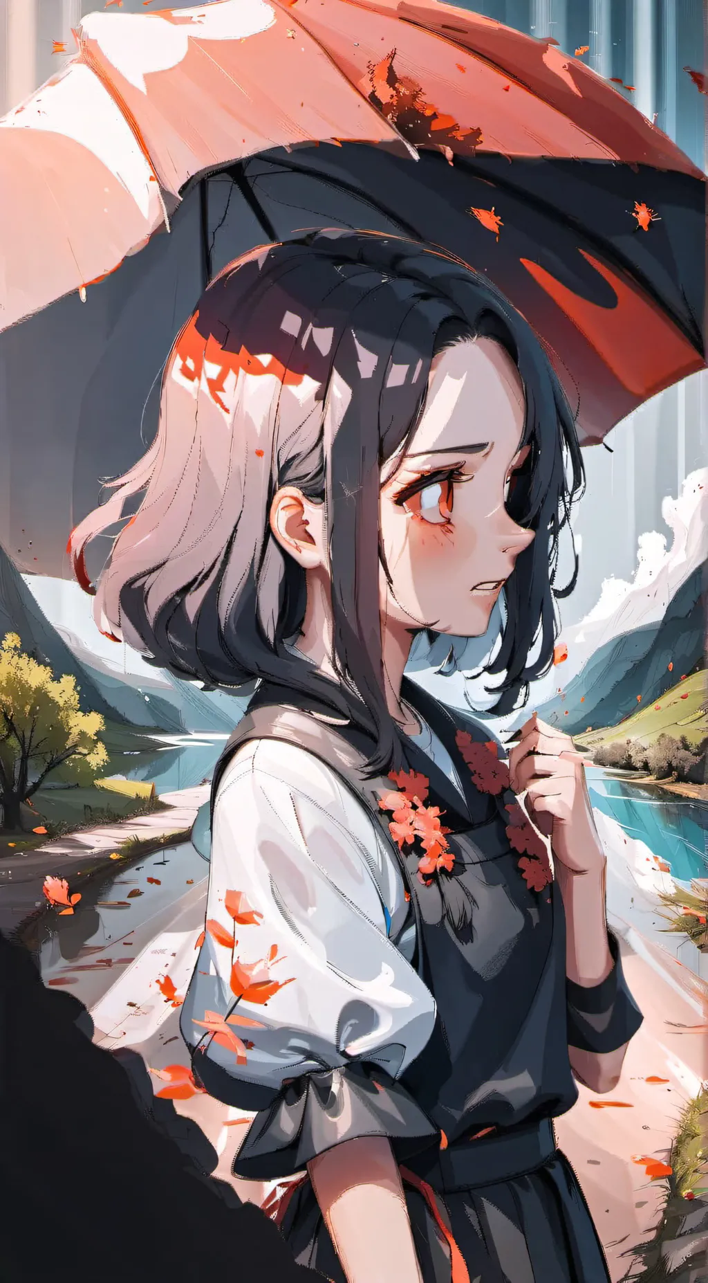 ai character: Nezuko Kamado  background