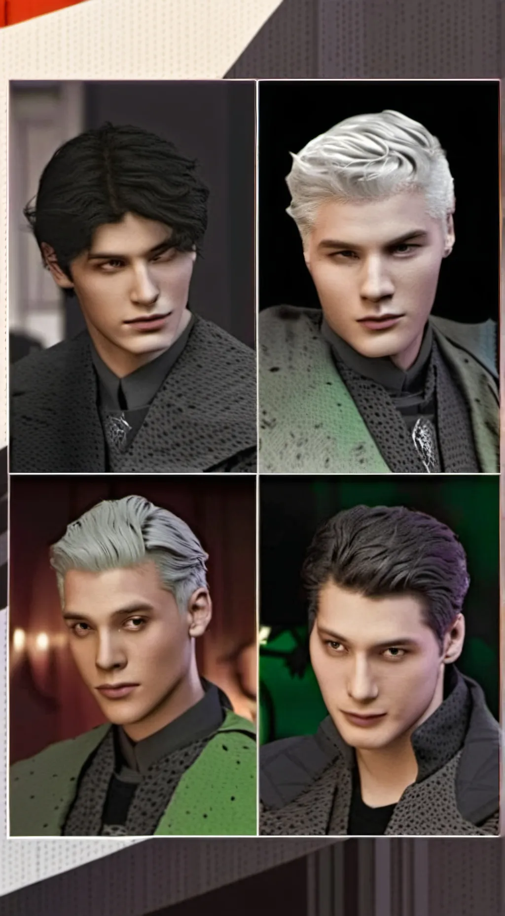 ai character: Slytherin Boys background