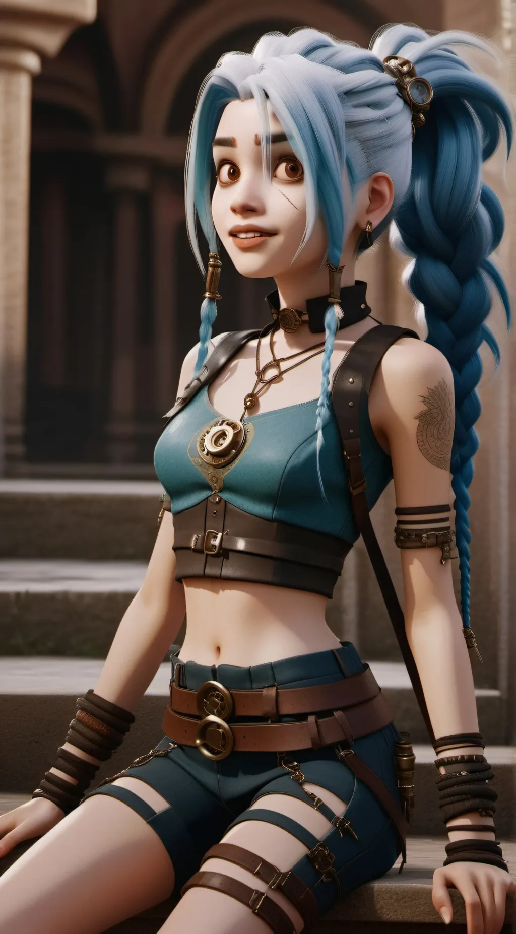 ai character: Jinx  background