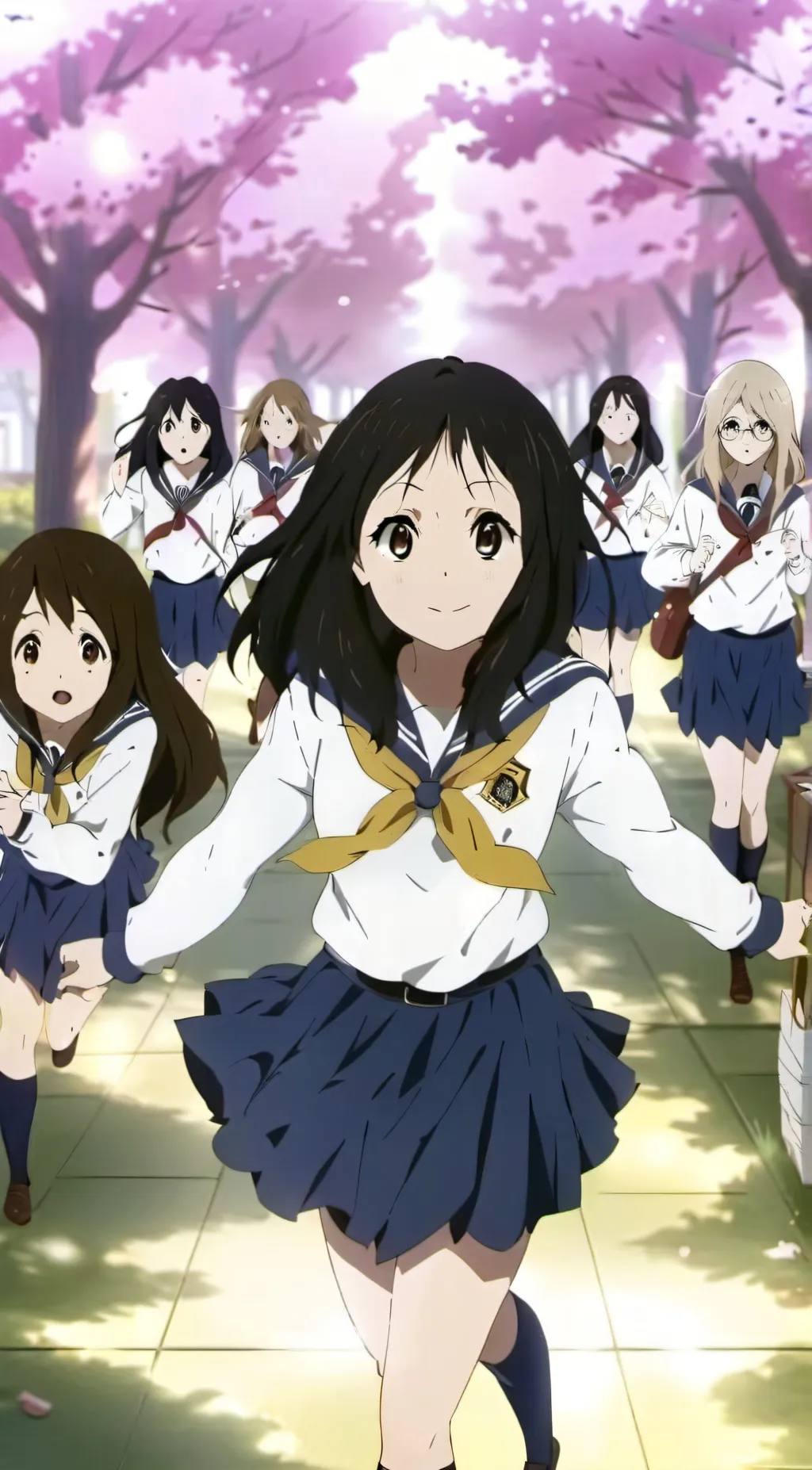 ai character: girls only school background