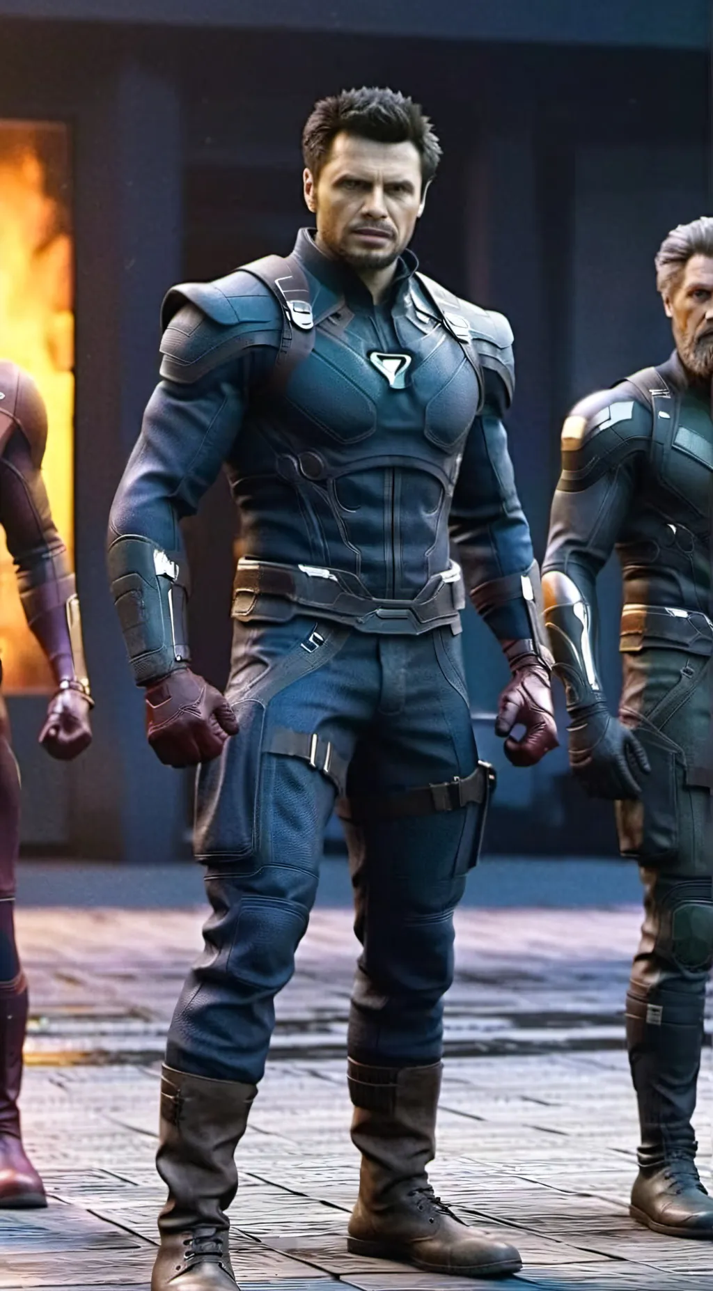 ai character: avengers background
