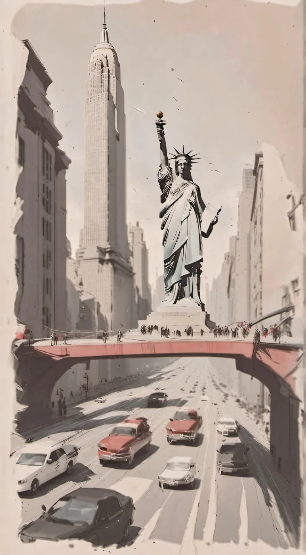 ai character: New York background