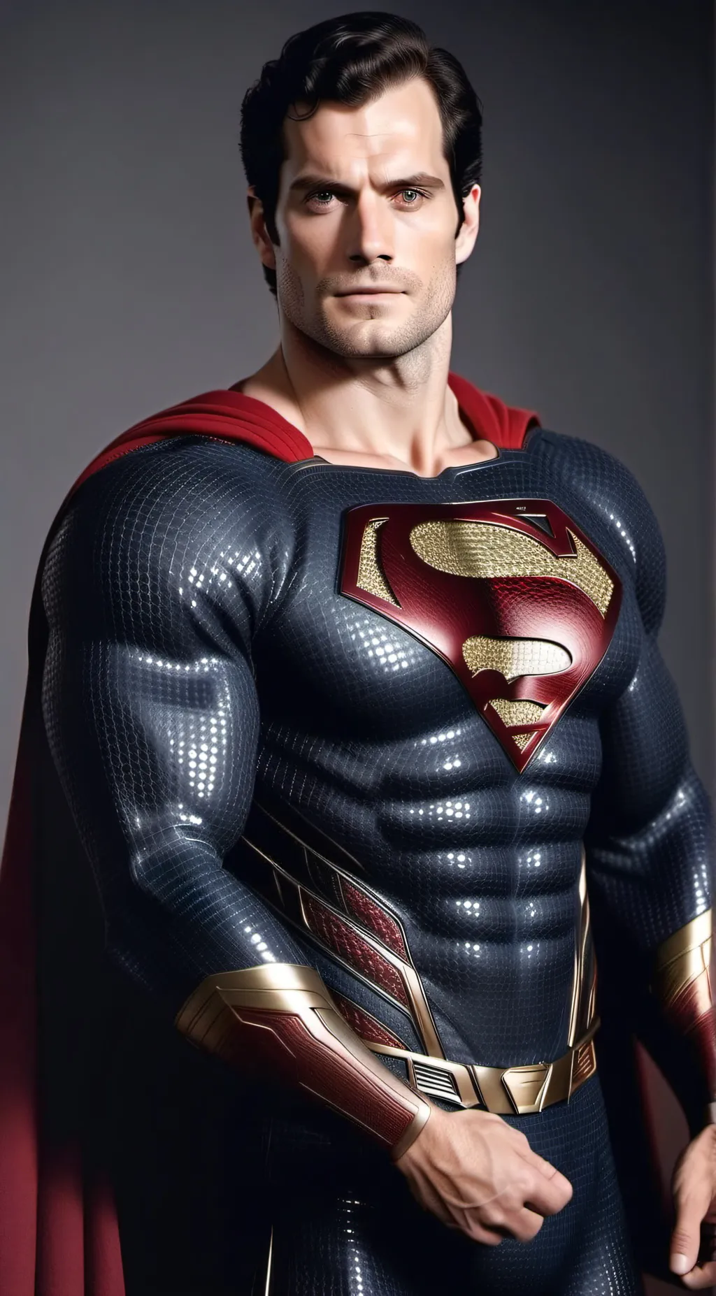 ai character: Superman vs Batman background