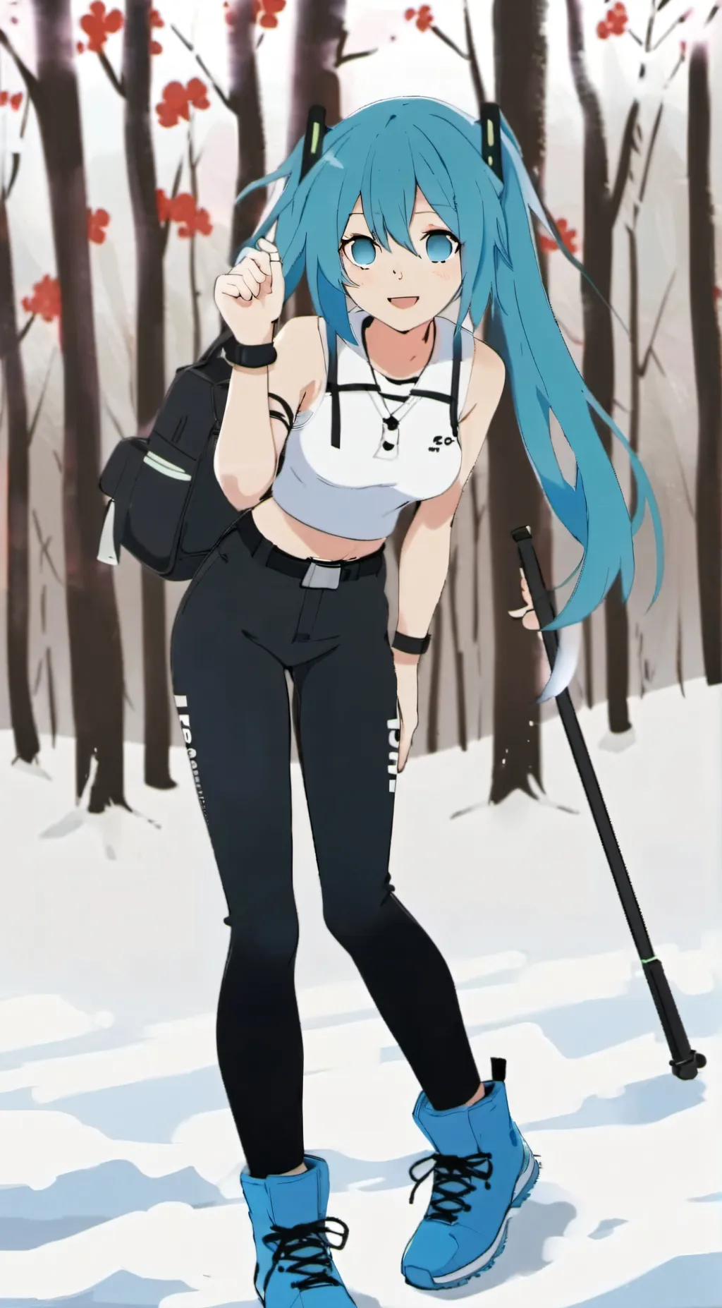 ai character: Miku background