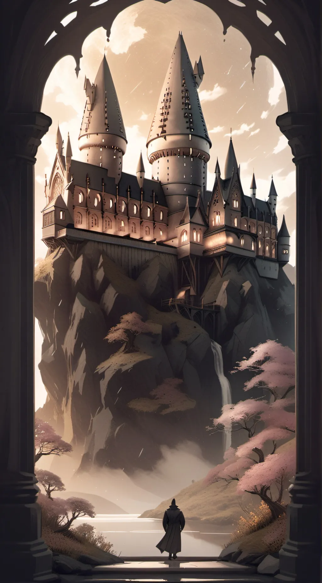 ai character: Hogwarts background