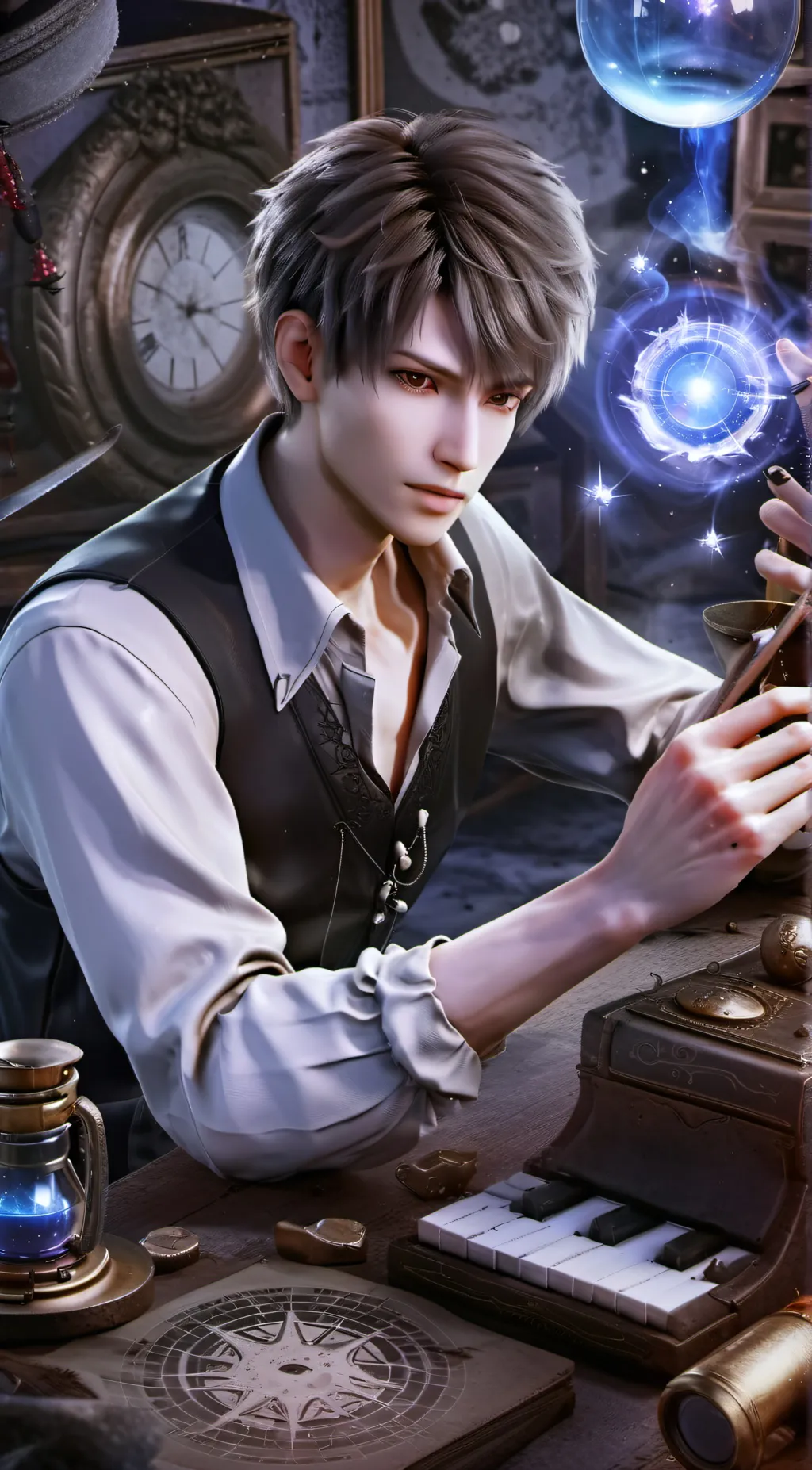 ai character: Thyme background