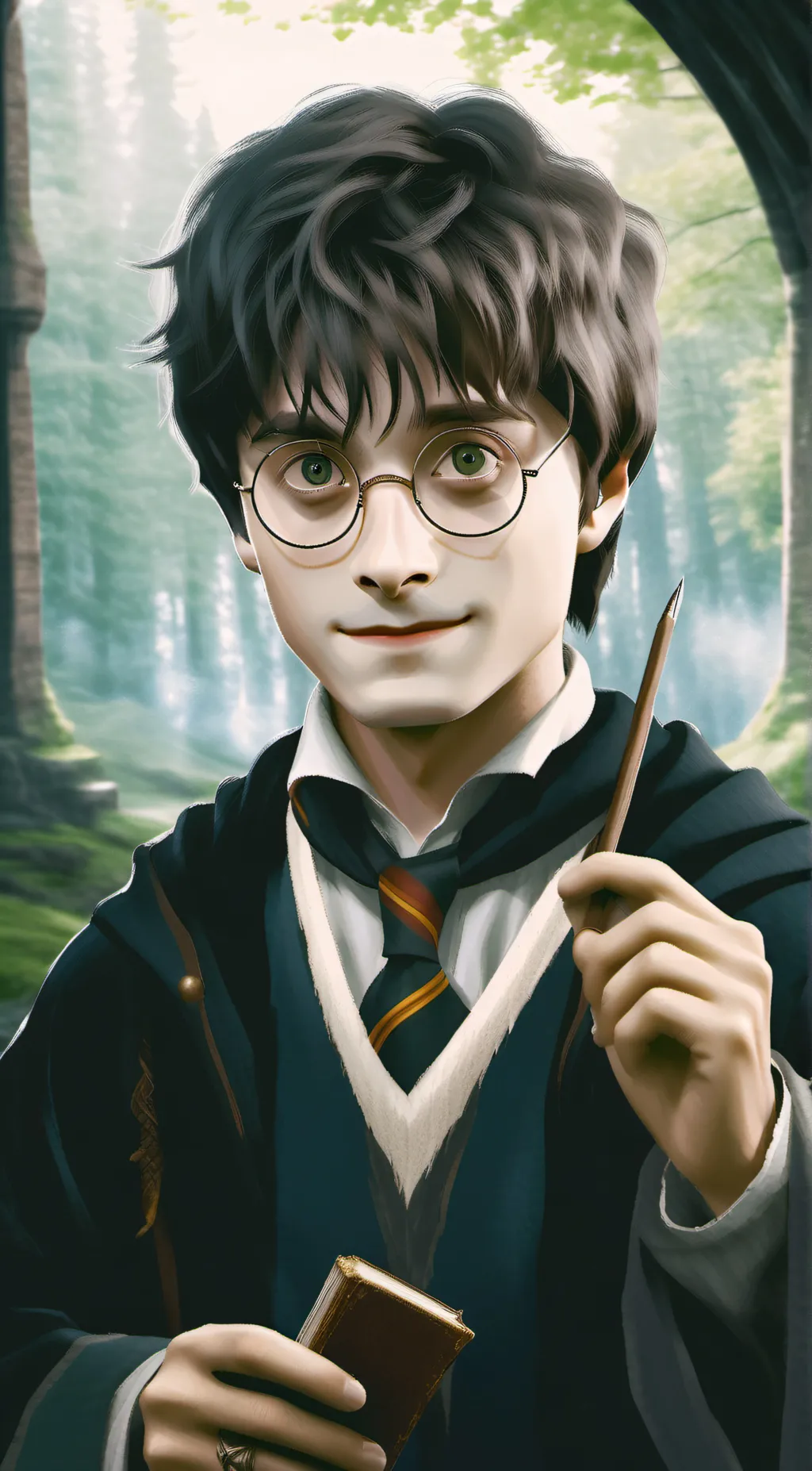 ai character: Harry X Y/N background