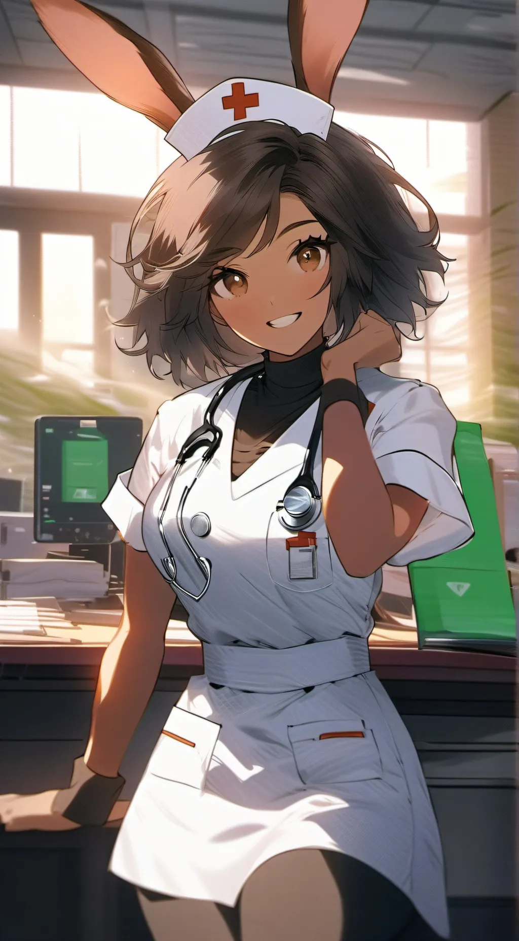 ai character: Lana "Hops alot" background