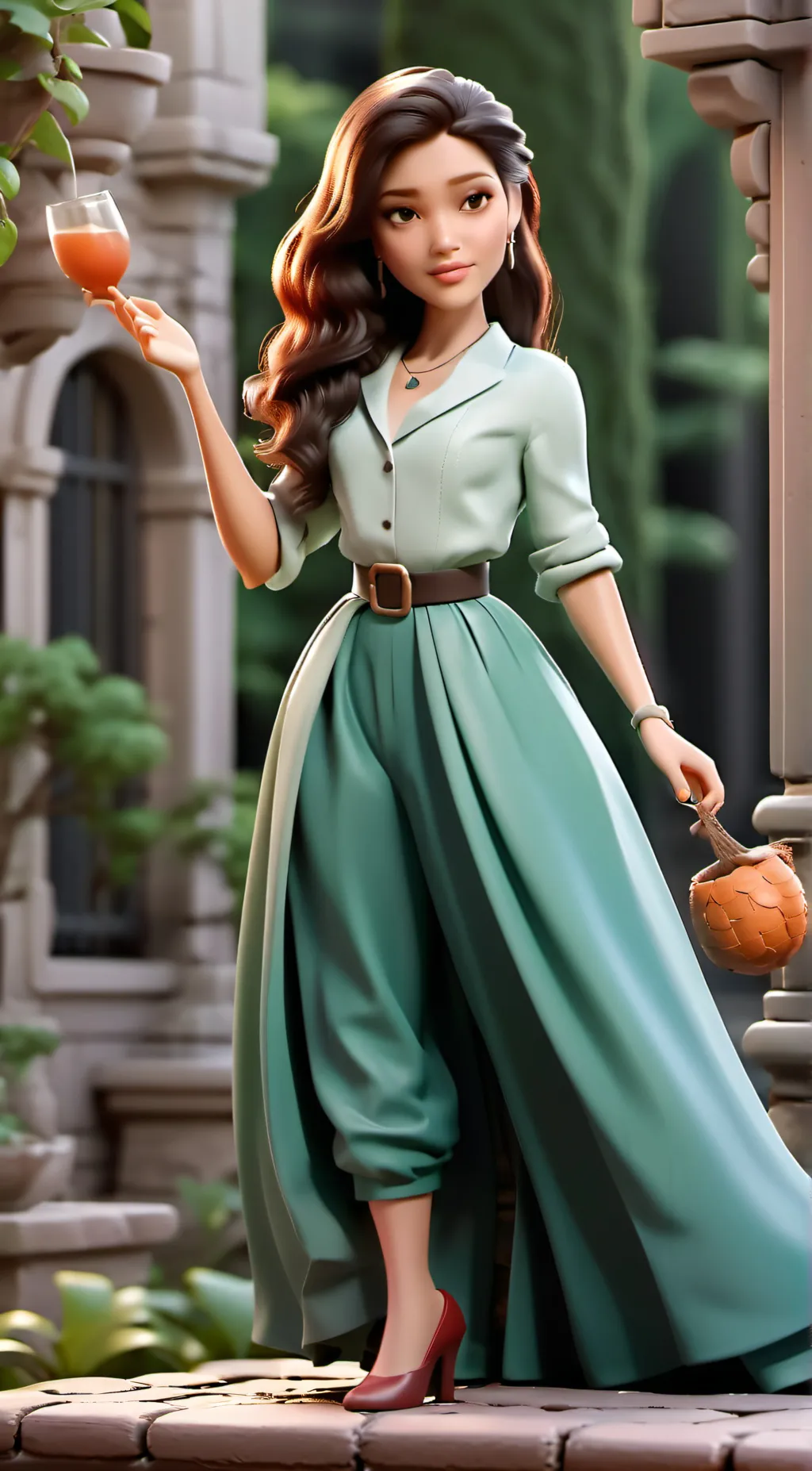 ai character: selene background
