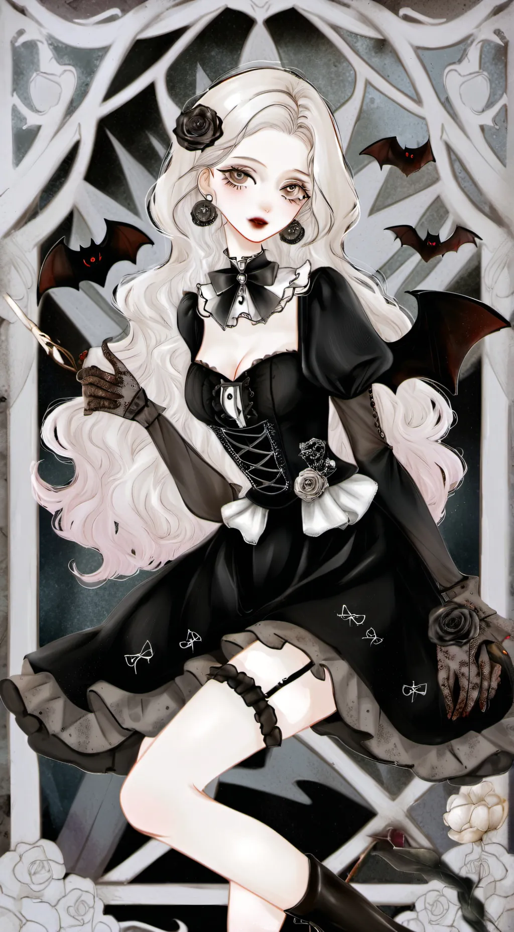 ai character: Eva die Vampirin  background