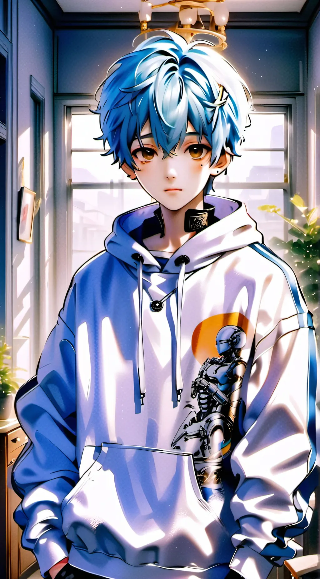 ai character: Leo background