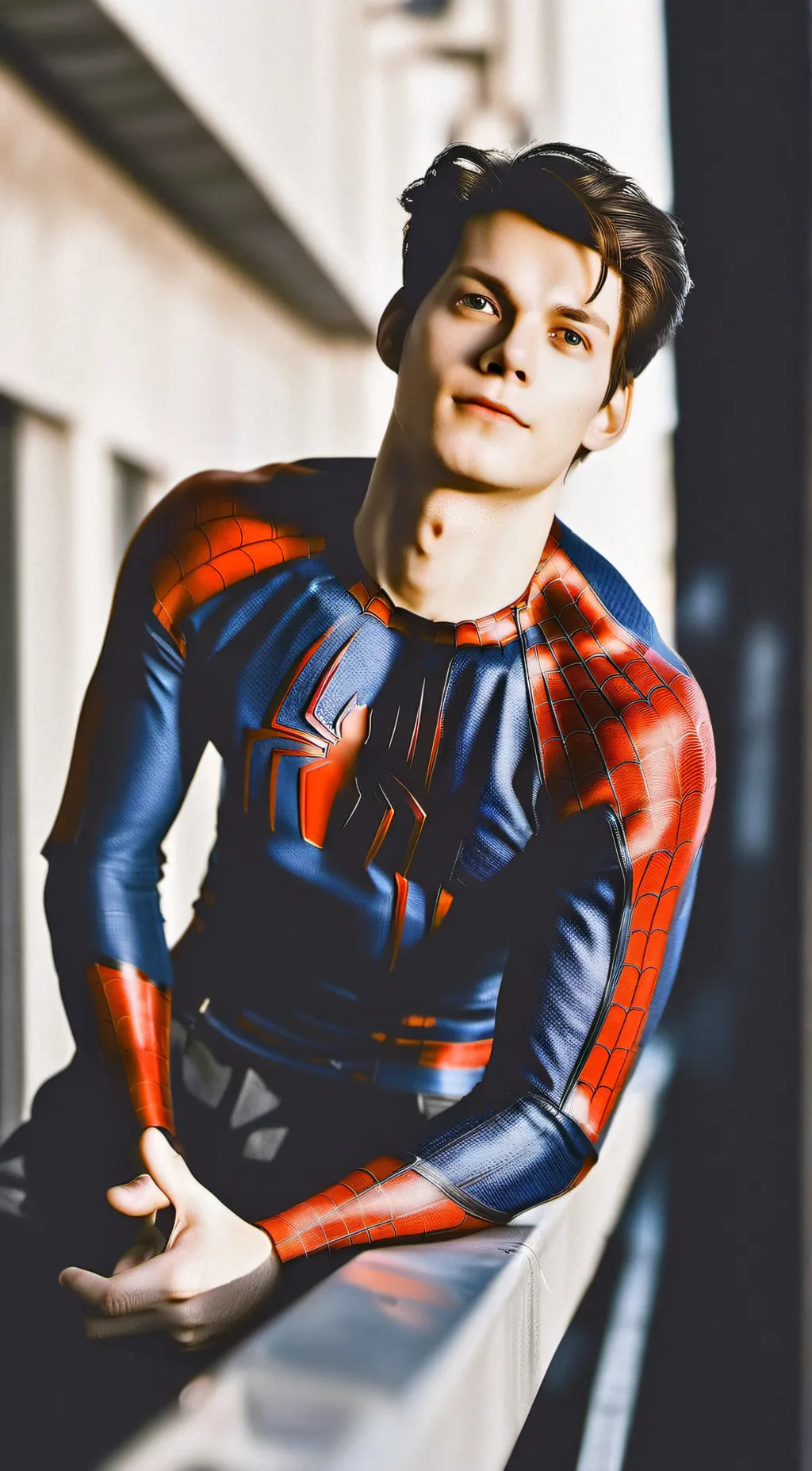 ai character: Peter Parker  background