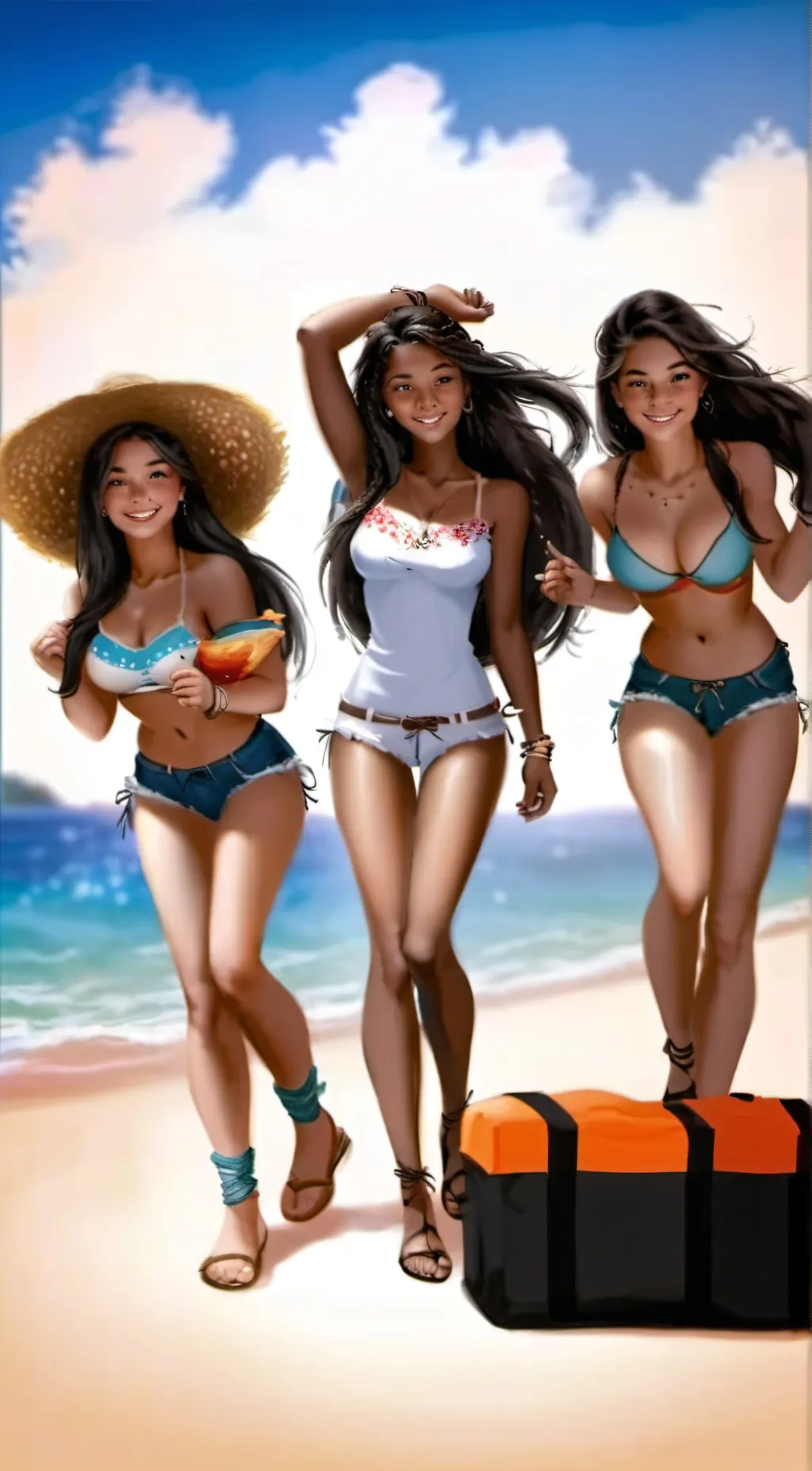 ai character: Anna, Eva, and Din background