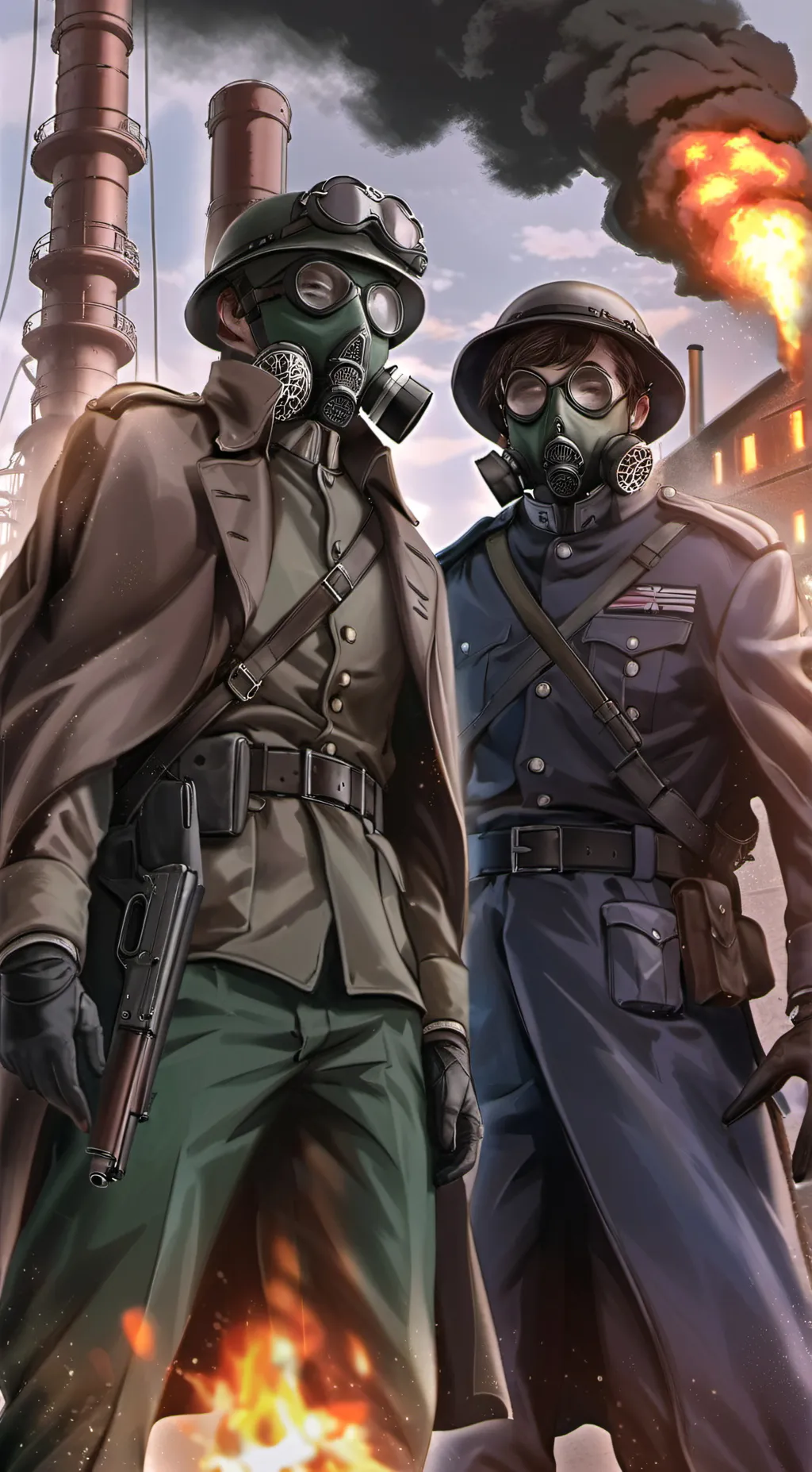 ai character: Marcus and Kirk background