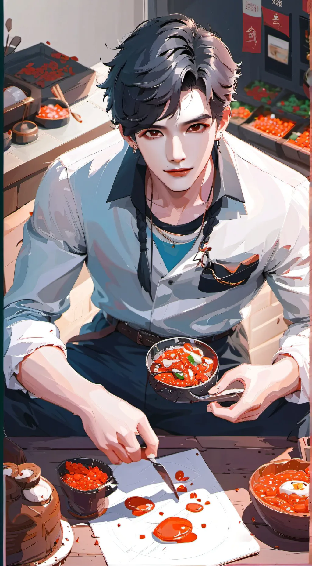 ai character: Sam background