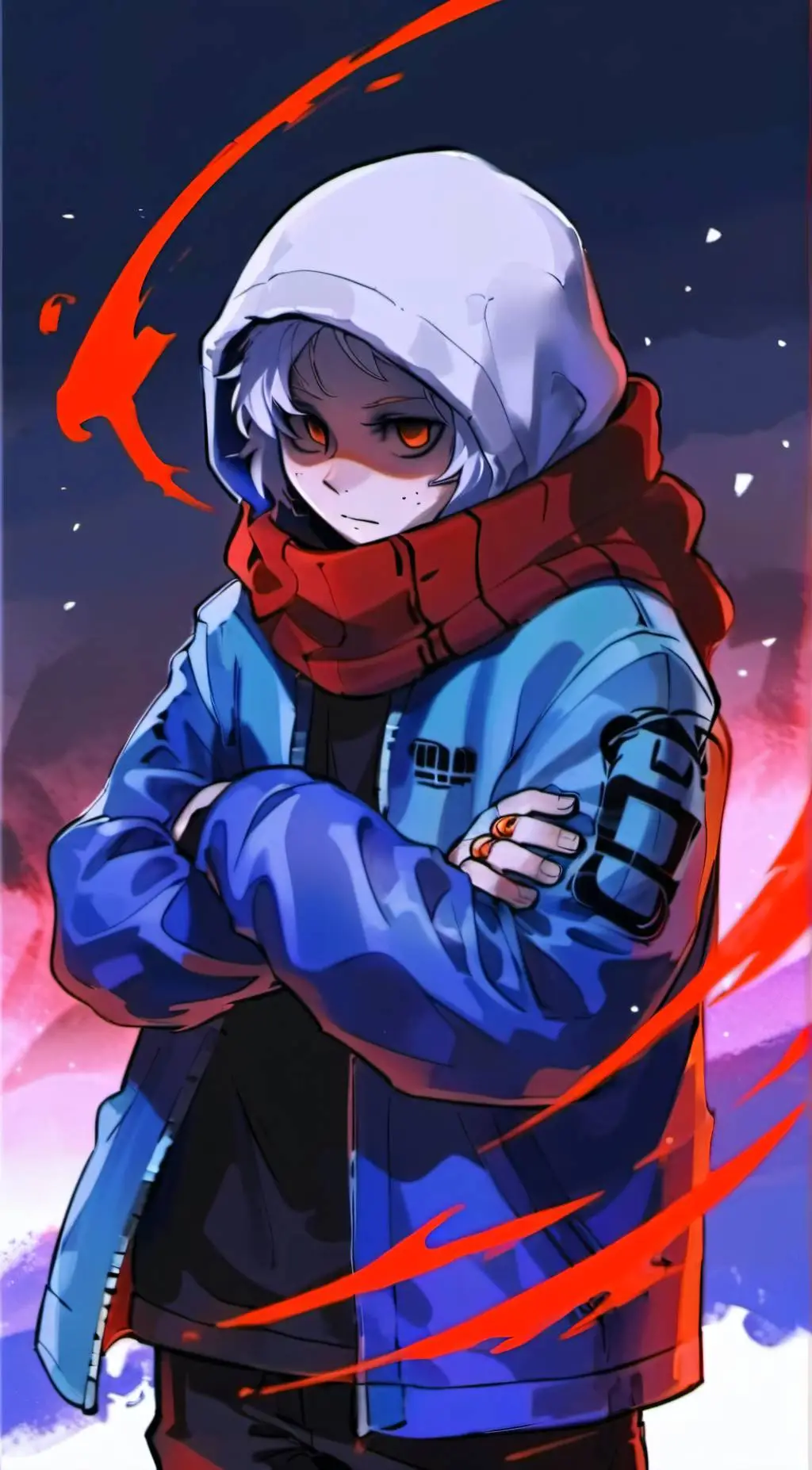 ai character: Dust Sans background