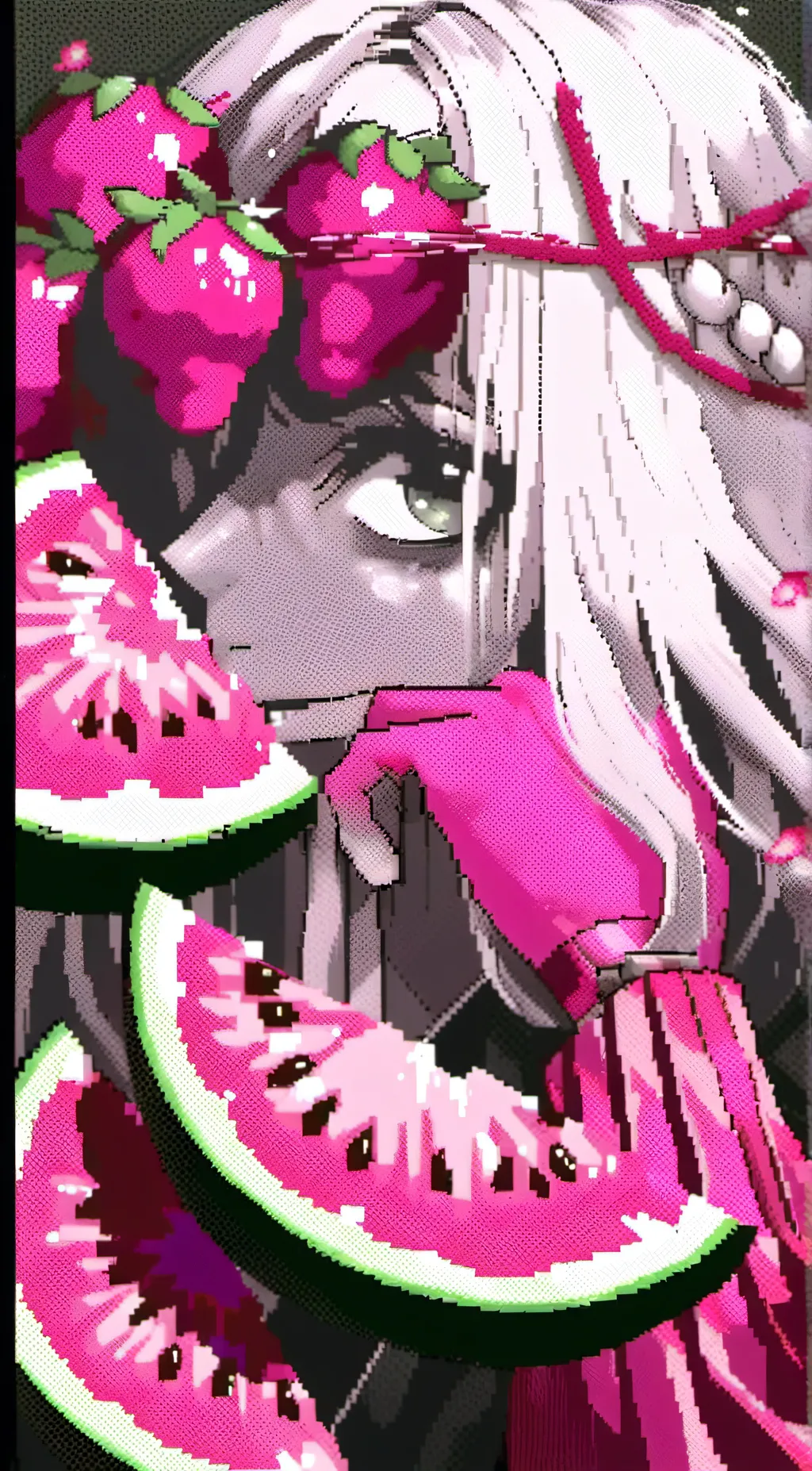 ai character: Bigman_melon background