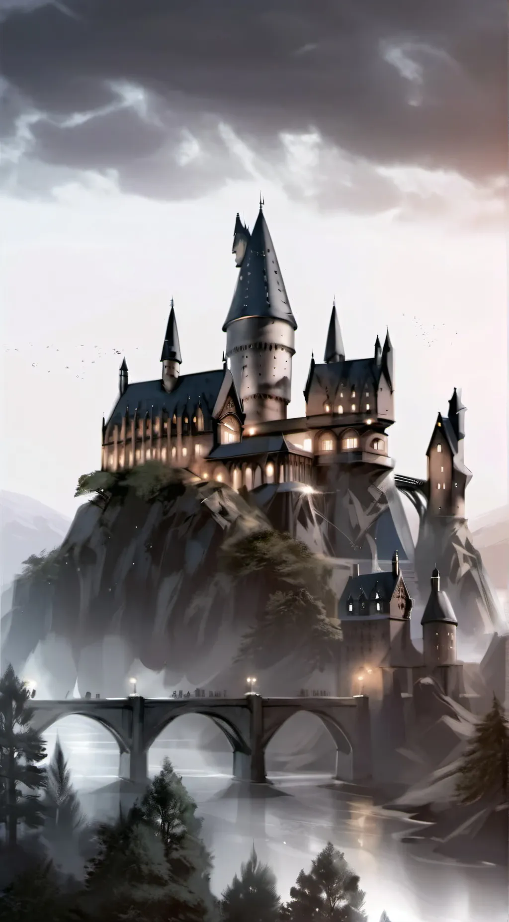 ai character: 💜HOGWARTS💜 background